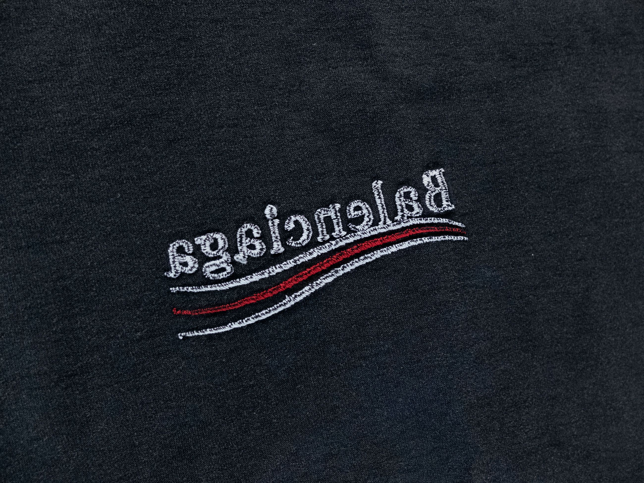 Balenciaga BALENCIAGA Political Campaign inside out black t-shirt M Size US M / EU 48-50 / 2 - 5 Thumbnail