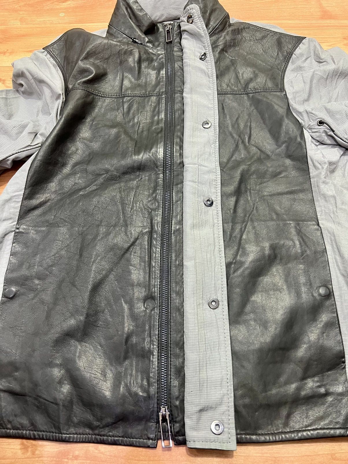 Emporio Armani Emporio Armani leather combination jacket Size US M / EU 48-50 / 2 - 3 Thumbnail