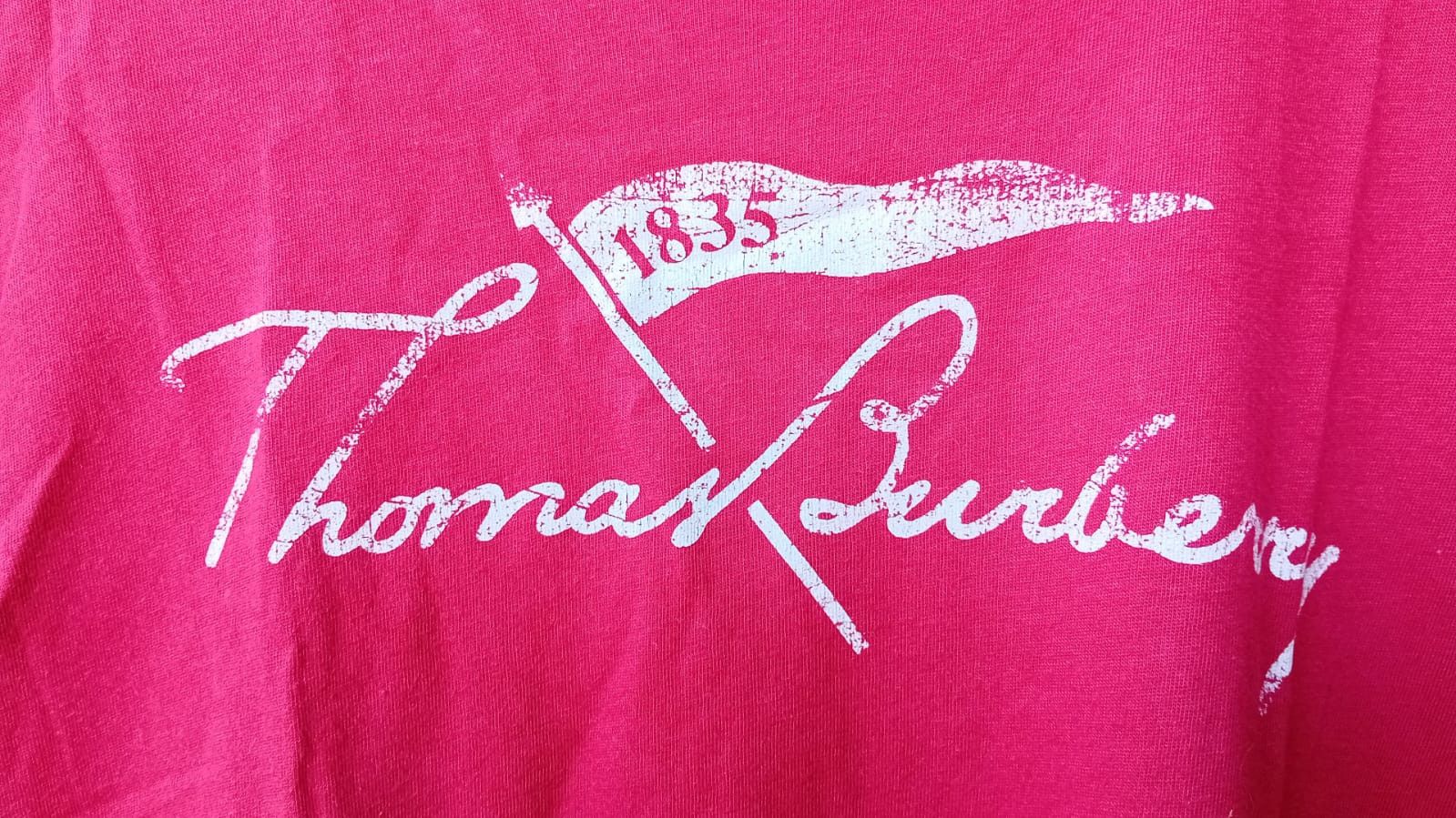 Burberry Thomas Burberry Womans t-shirt Spellout Big Logo sz S Size S / US 4 / IT 40 - 1 Thumbnail