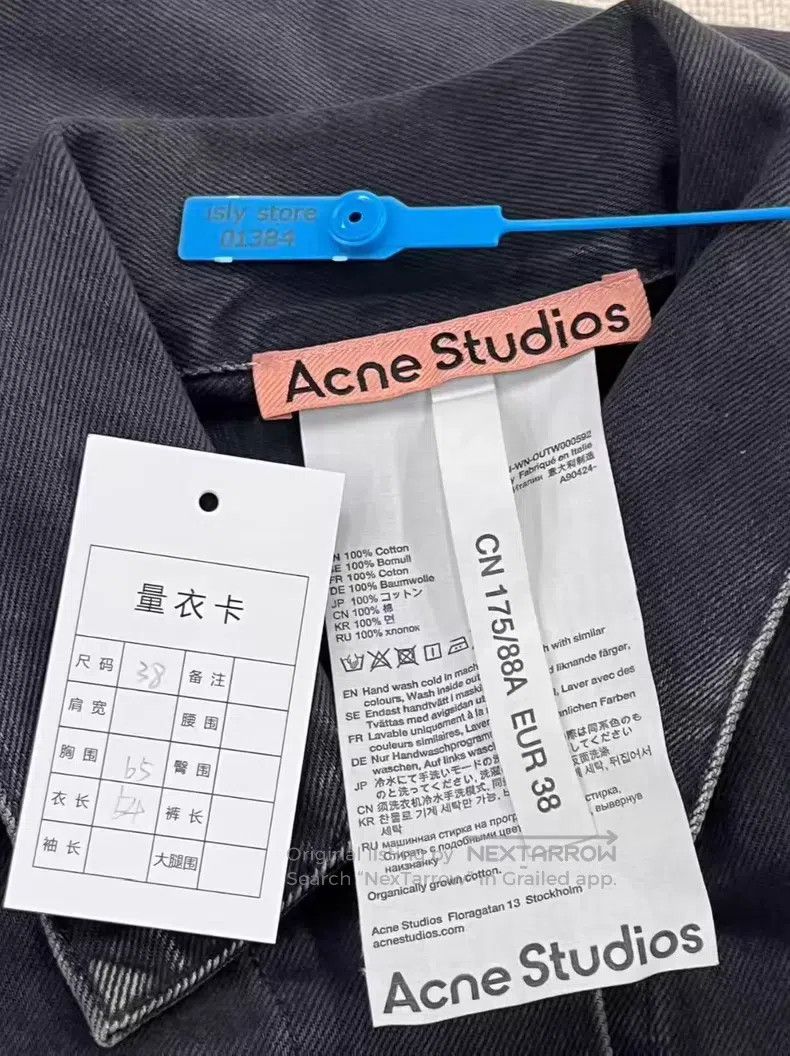Acne Studios Acne Studios Denim Series, Retro Classic Solid Color Casua Size XS / US 0-2 / IT 36-38 - 3 Thumbnail
