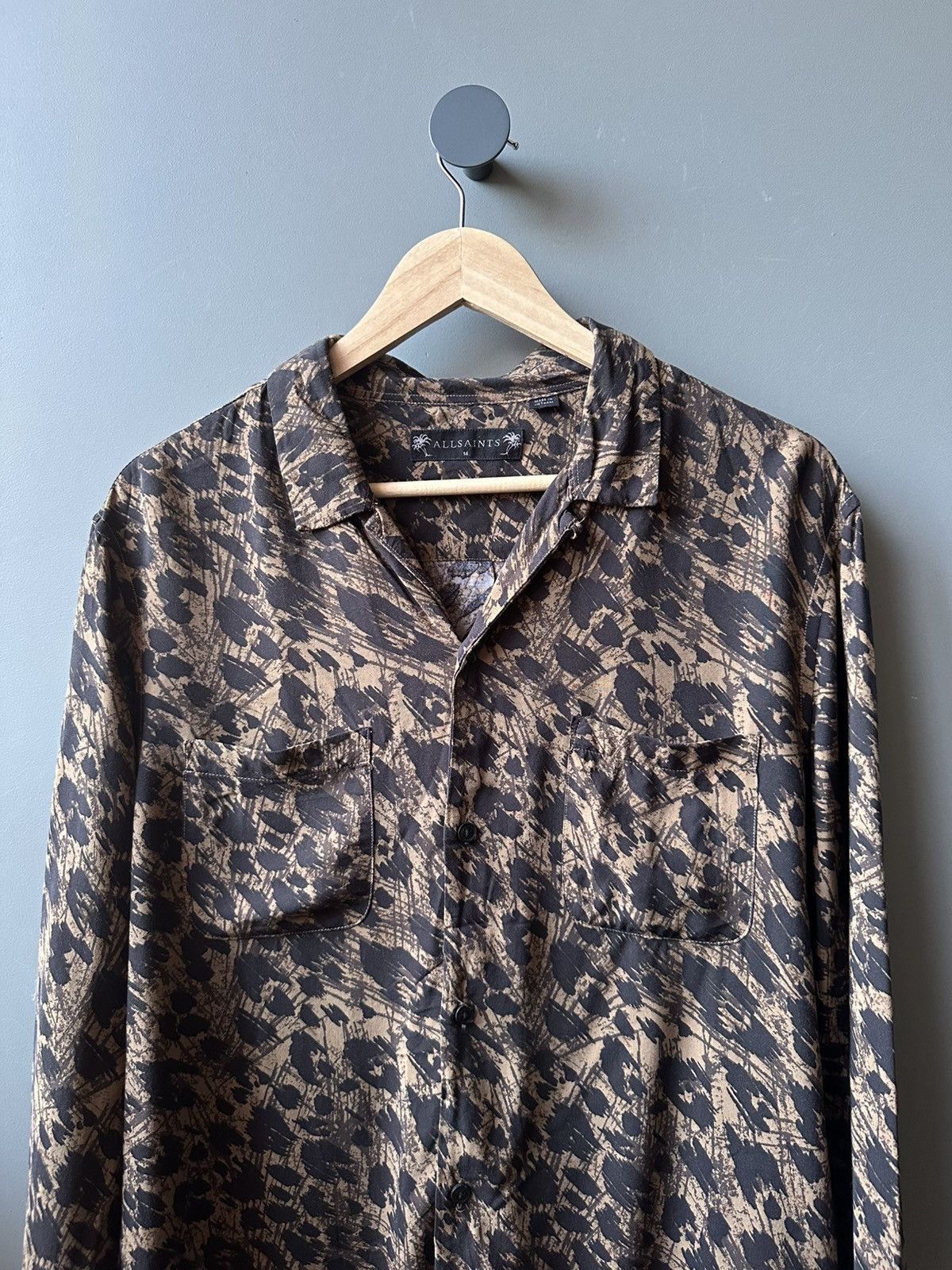 Allsaints Allsaints Monteray LS Viscose Shirt Size M Size US M / EU 48-50 / 2 - 2 Thumbnail