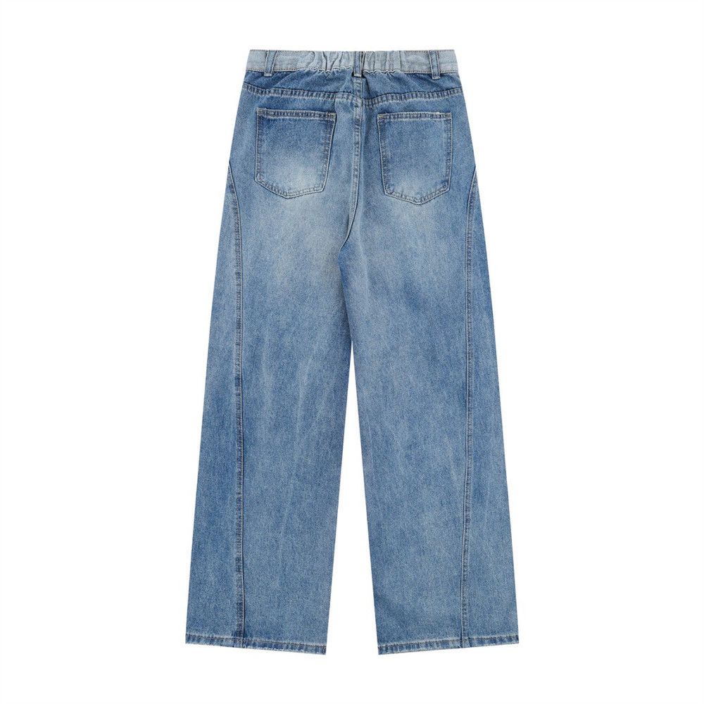 Japanese Brand × Jean Loose straight men's punk distressed washed jeans y2k Size US 32 / EU 48 - 2 Thumbnail