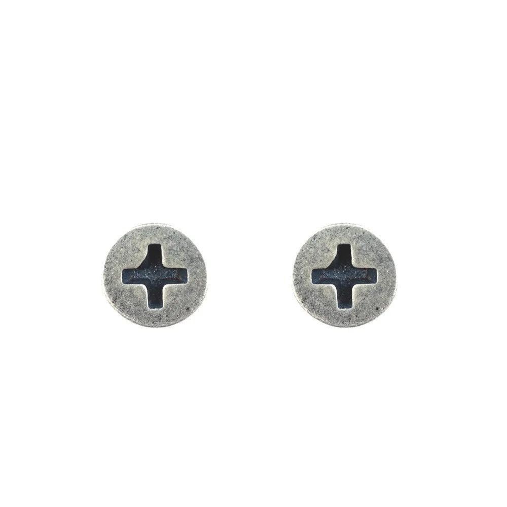 Jewelry Screw Stud Earrings 925 Sterling Charm Earring Halloween Size ONE SIZE - 4 Thumbnail