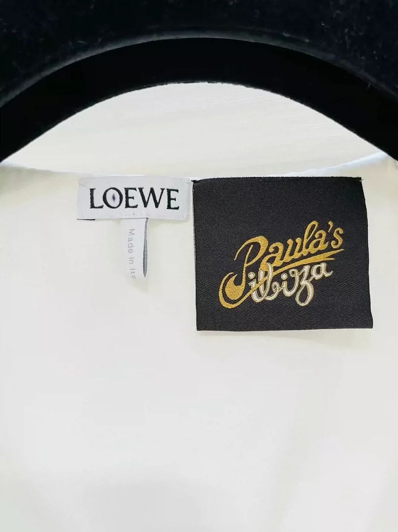 Loewe LOEWE White silk shirt top Size S / US 4 / IT 40 - 3 Thumbnail