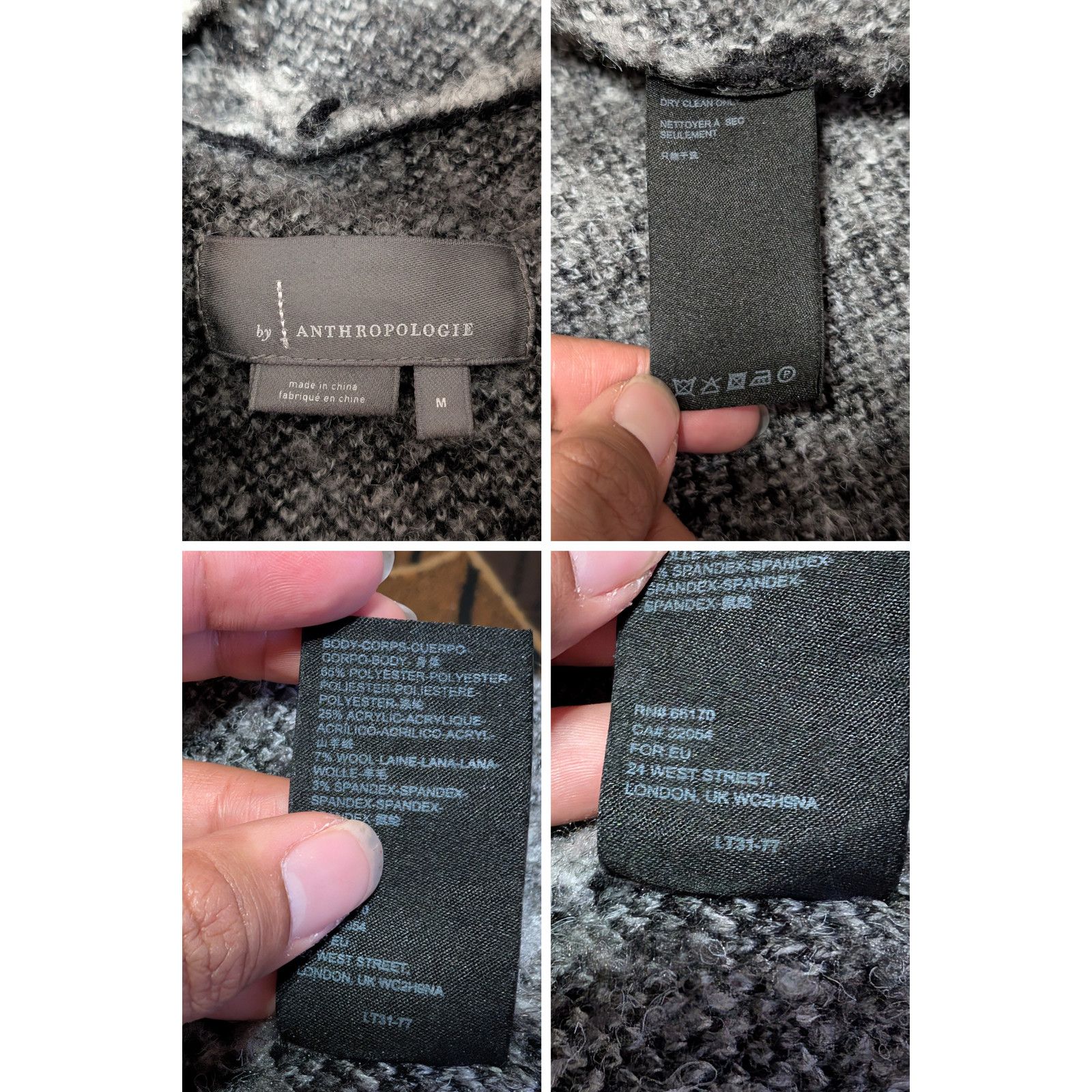 Anthropologie Anthropologie Maribeth Floral Hooded Cardigan Grey Women’s M Size M / US 6-8 / IT 42-44 - 7 Thumbnail