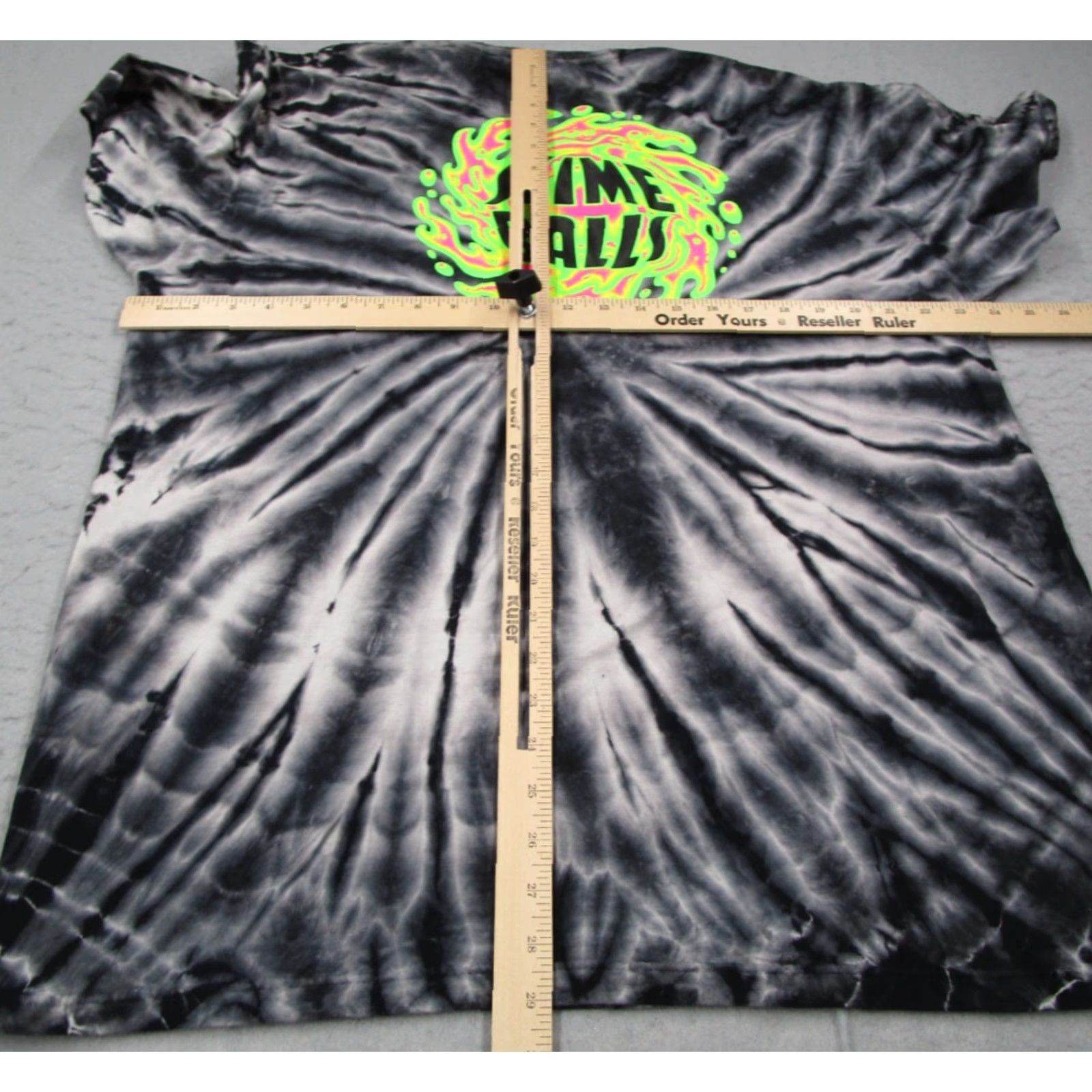 Vintage NHS Shirt Mens XL Gray Tie Dye Short Sleeve Crew Neck Tee - 100% Cotton with SLIME BALLS Graphic - Regular Fit - Vintage? No Size US XL / EU 56 / 4 - 5 Thumbnail