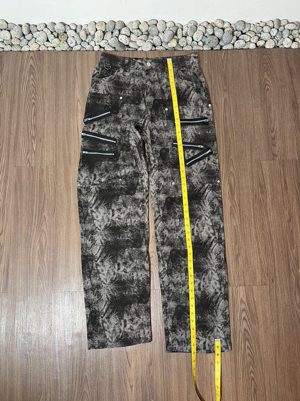 If Six Was Nine × Japanese Brand × Seditionaries Japanese Slash Number Punk Multizipper Washed Pants Size US 30 / EU 46 - 15 Thumbnail