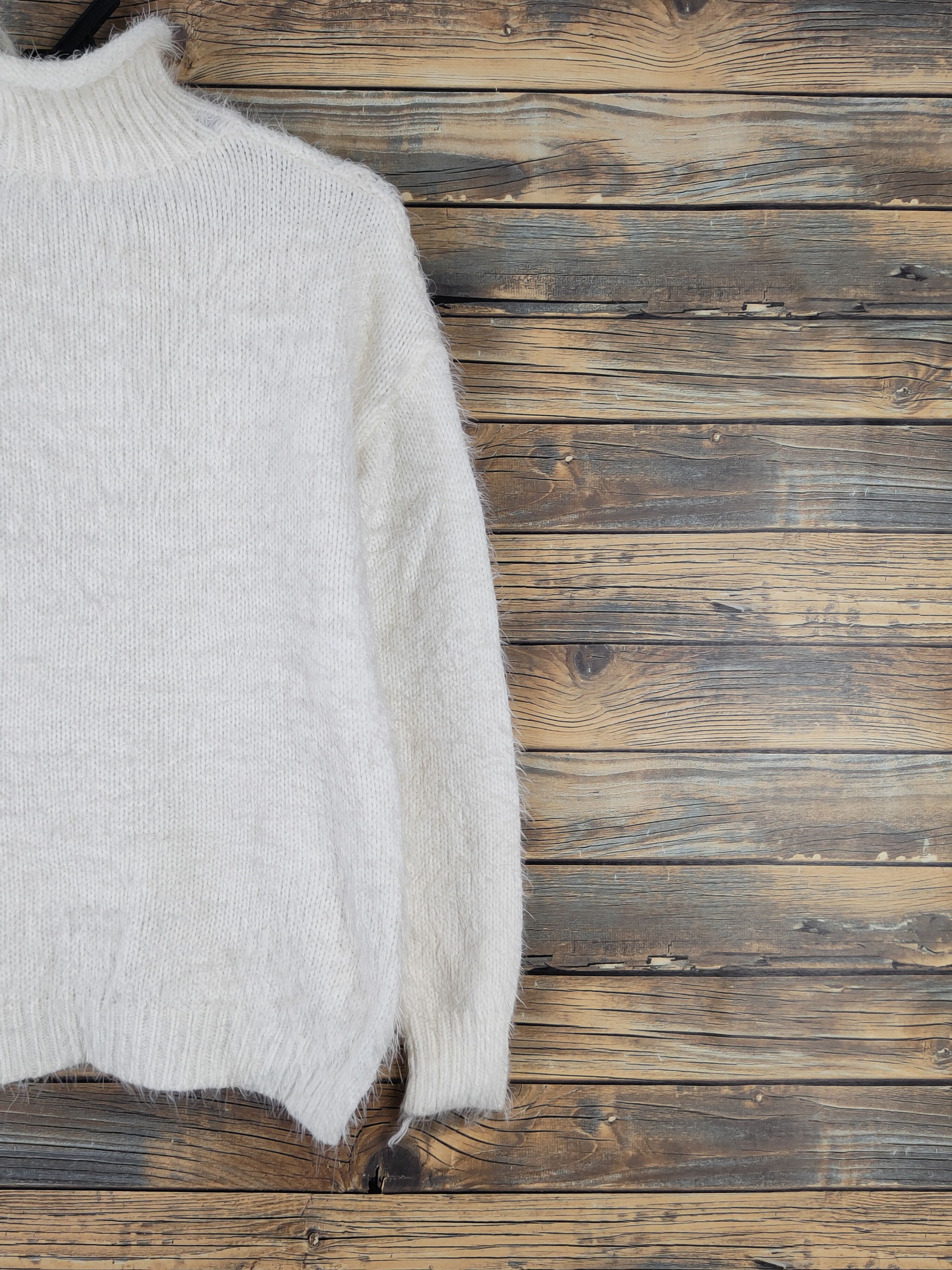 Japanese Brand Japanese Brand Ivory Shag Shaggy Fur Mohair Knitwear #W2141 Size M / US 6-8 / IT 42-44 - 9 Thumbnail