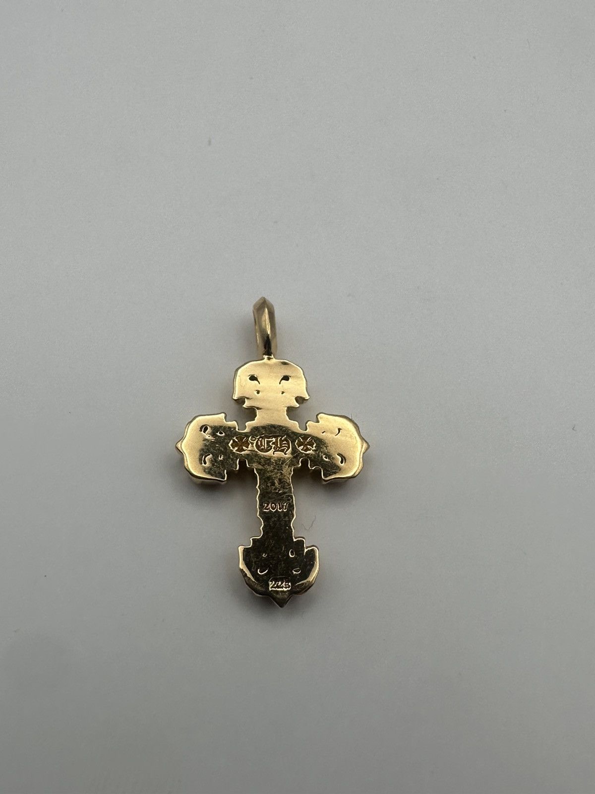 Chrome Hearts Chrome hearts 22k gold filigree charm pave emerald Size ONE SIZE - 6 Thumbnail
