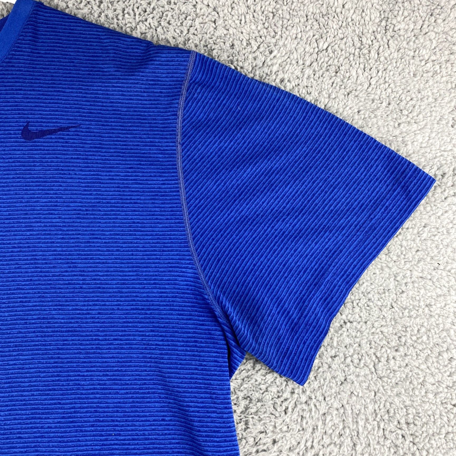 Nike Men's Nike Dri-FIT Running T-Shirt Color Blue XL Soft / 40-35 Size US XL / EU 56 / 4 - 3 Thumbnail