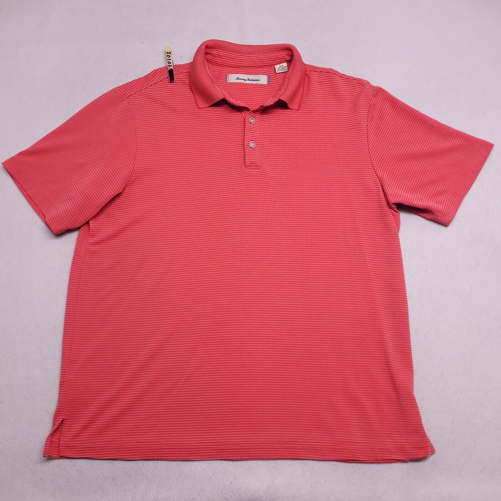 Tommy Bahama Tommy Bahama Casual Pullover Polo Shirt Mens Size M Orange Size US M / EU 48-50 / 2 - 2 Thumbnail