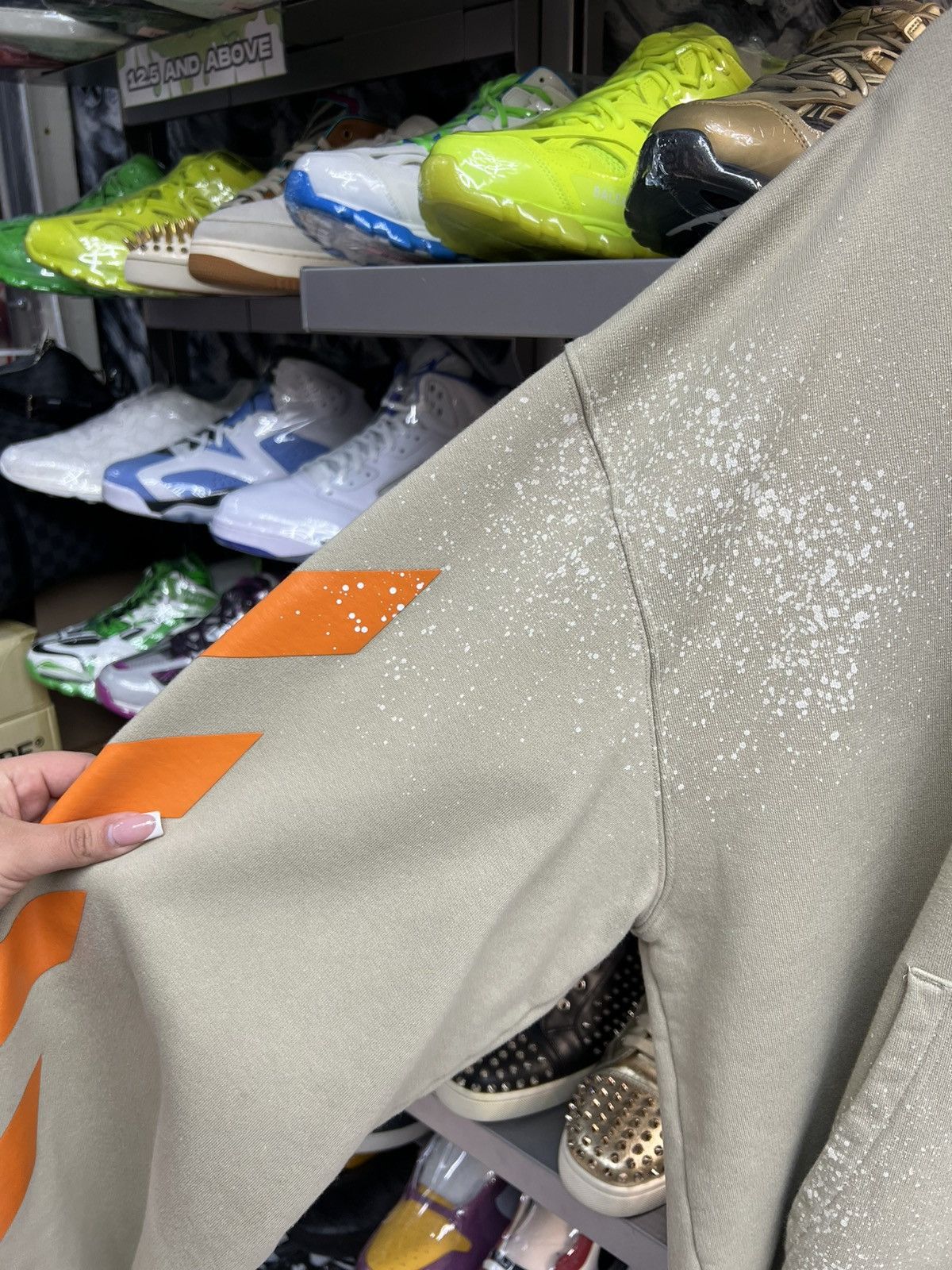 Off-White OffWhite Brown Paint Splatter Hoodie Size US XL / EU 56 / 4 - 3 Thumbnail