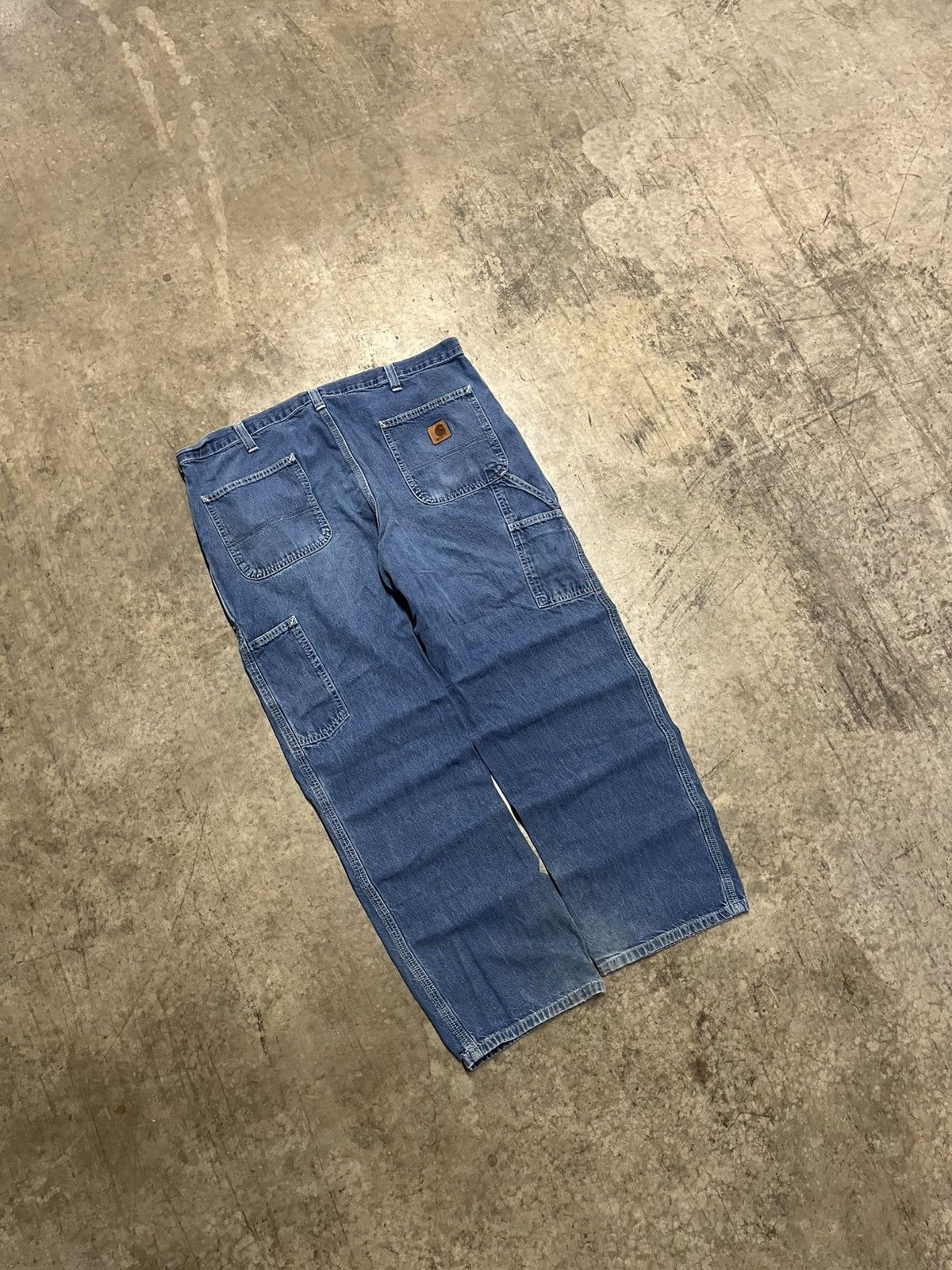 Carhartt × Vintage Carhartt baggy cargo pants skater hype rare workwear Size US 38 / EU 54 - 1 Thumbnail