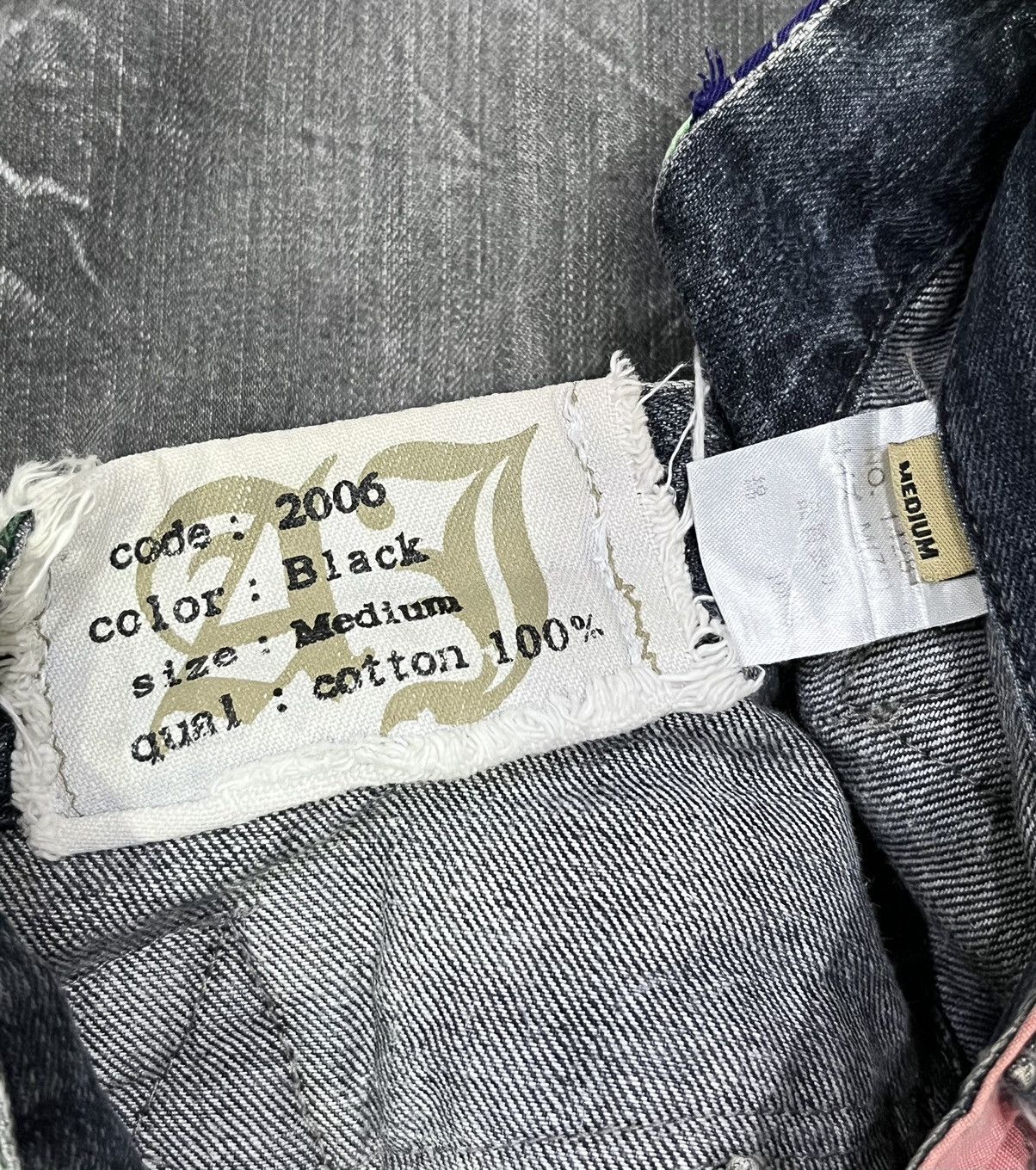 Japanese Brand 🔥PUNK Double Waist Grunge Bondage Zippers Acid Wash Denim Size US 29 - 6 Thumbnail