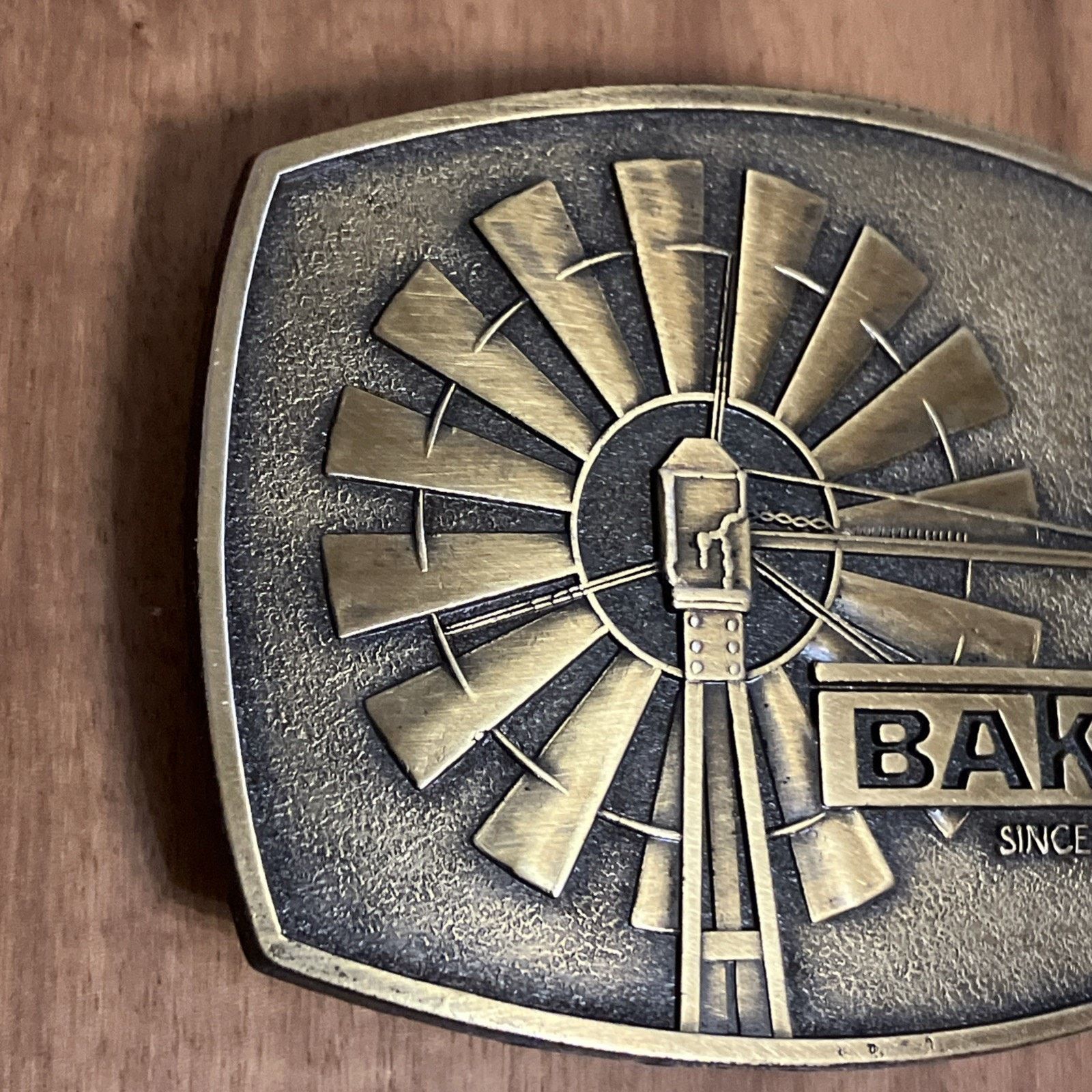 Other NEW Baker Manufacturing Storm Safe Monitor 80s Belt Buckle Size ONE SIZE - 2 Thumbnail