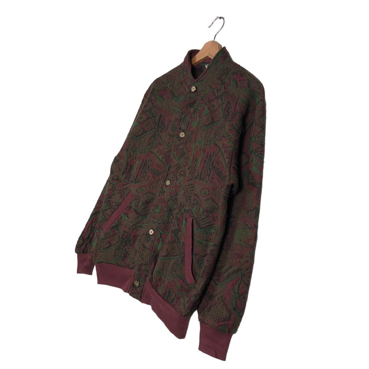 Hysteric Glamour Vintage Cardigan Button Bomber Jacket FullMark Issey Miyake Size US M / EU 48-50 / 2 - 2 Thumbnail