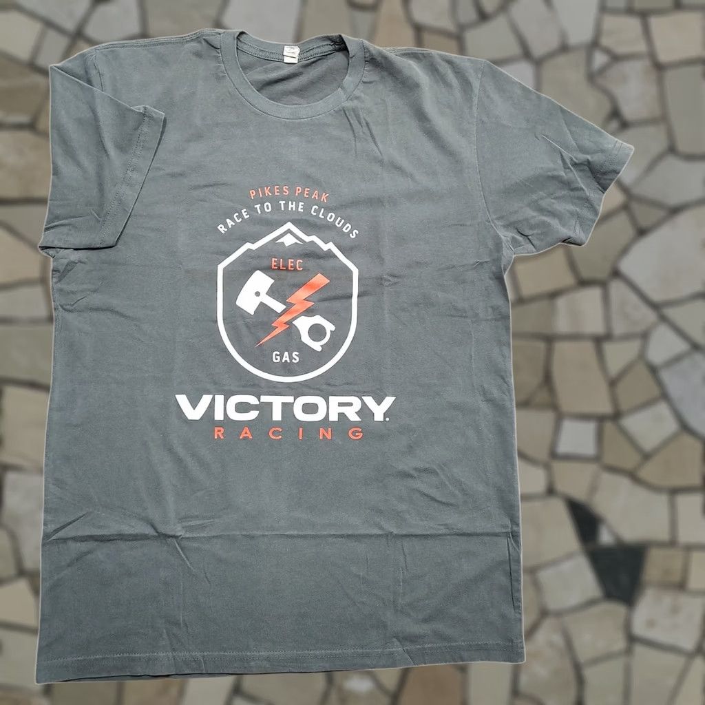 Doublet Victory Motorcycles T-Shirt Shirt Double Sided Gray Cotton Mens L Crew Neck Unisex Adults Motorcycle 90s Vintage Modern Popular Size US L / EU 52-54 / 3 - 1 Thumbnail