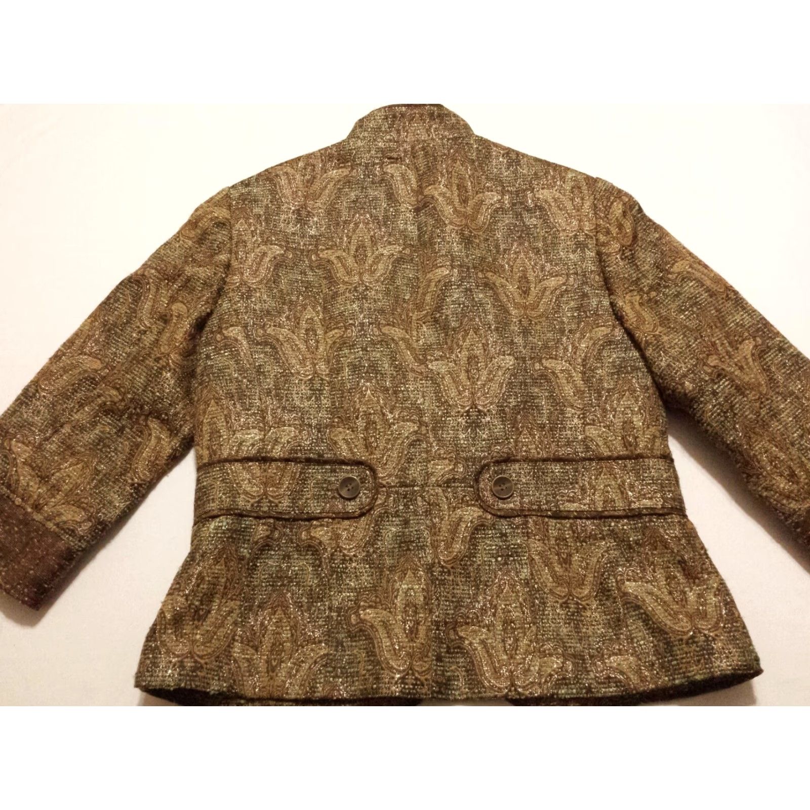Coldwater Creek Coldwater Creek Blazer Womens sz 8 3/4 Sleeve Multicolor Paisley Hook & Loop Short Jacket/Coat Casual Business Workwear Mens? Size M / US 6-8 / IT 42-44 - 6 Thumbnail