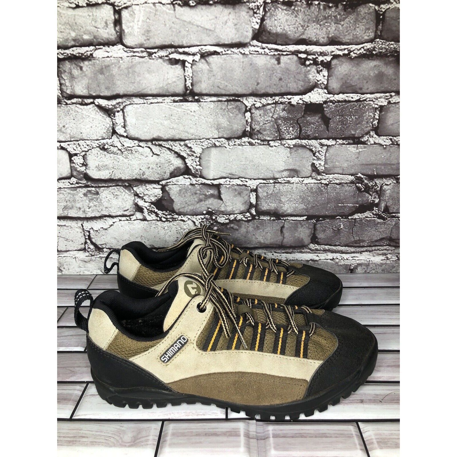 Other Shimano SPD Brown Black Leather Mountain Bike Cycling Shoes Size US 7 / EU 40 - 11 Thumbnail