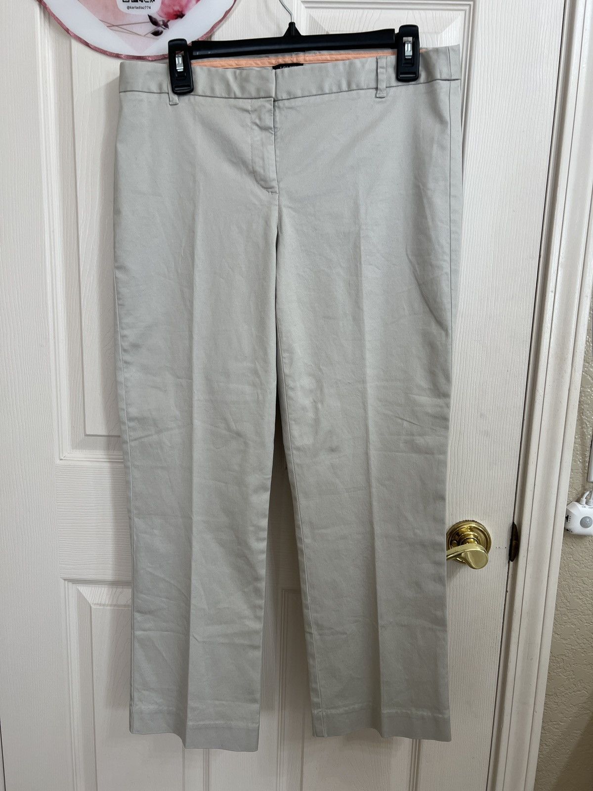 J.Crew J.Crew cream City fit stretch pants size 6 Size 28" / US 6 / IT 42 - 1 Thumbnail