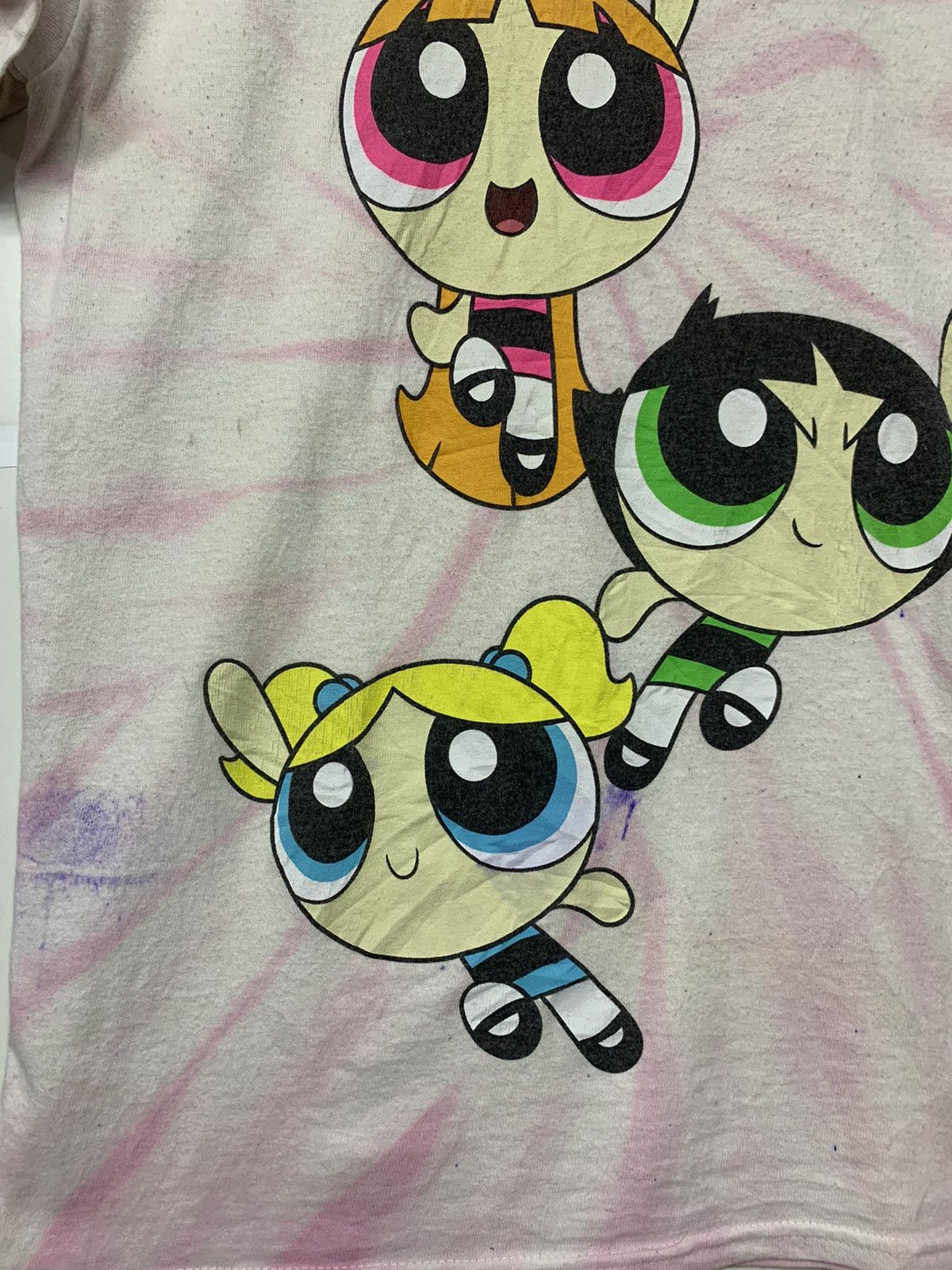 Cartoon Network Rare Cartoon Network Power Puff Girls Tye Dye T Shirt Size US S / EU 44-46 / 1 - 6 Thumbnail
