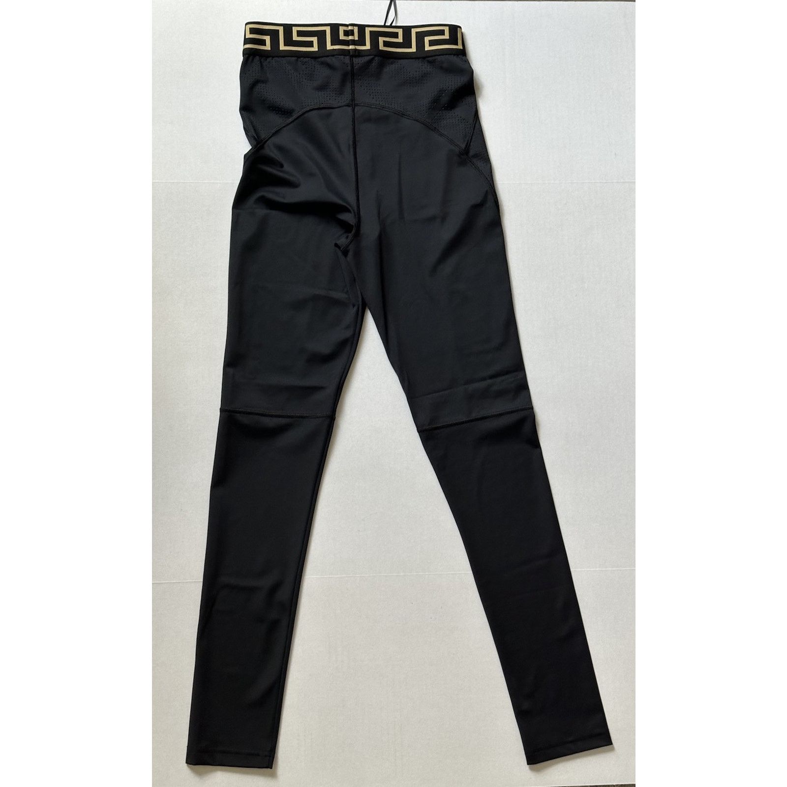 Versace Versace Greca Border Gym Leggings Pants Black Small 1004103 Size 23" - 8 Thumbnail
