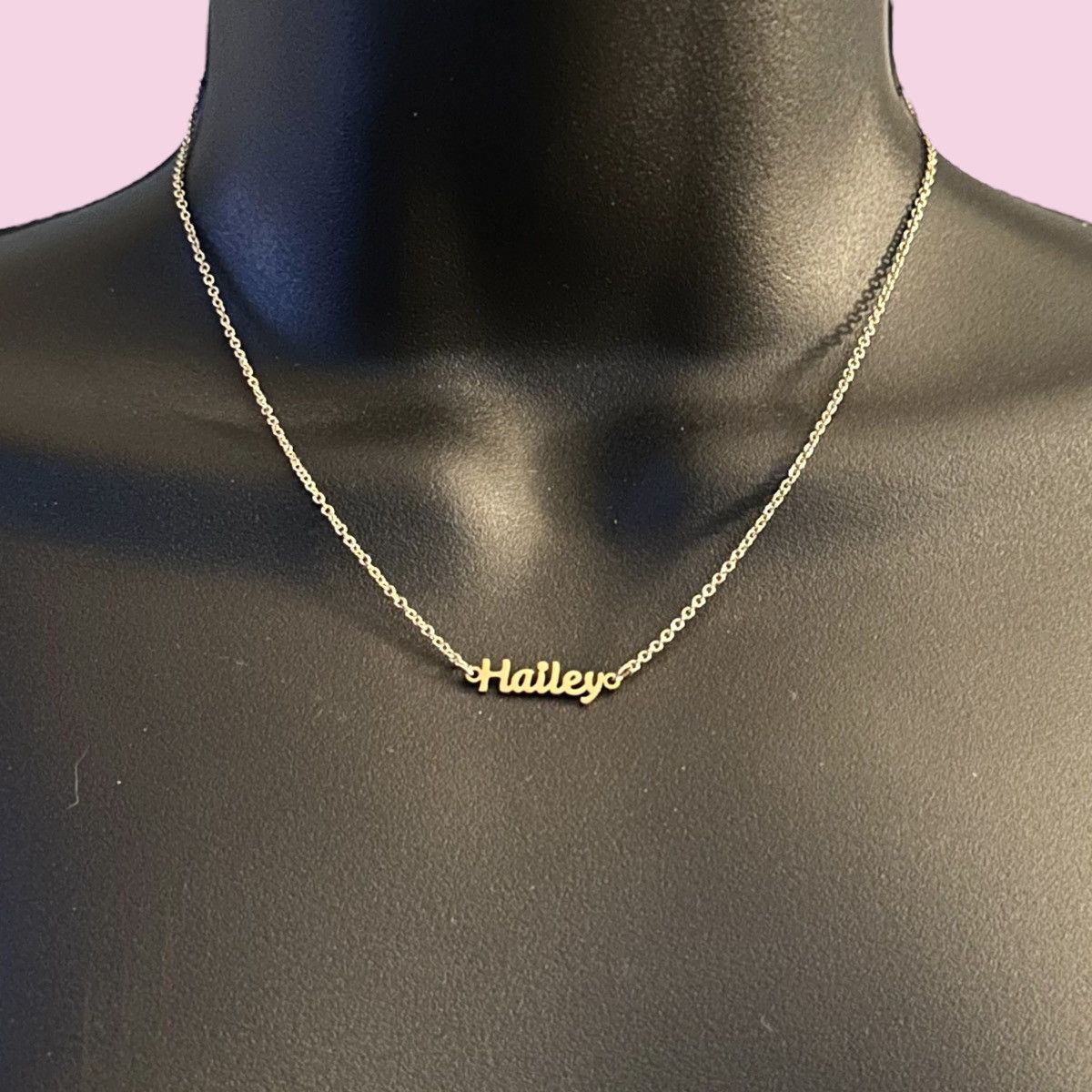 Other MDB dainty gold tone Hailey name necklace Size ONE SIZE - 1 Thumbnail