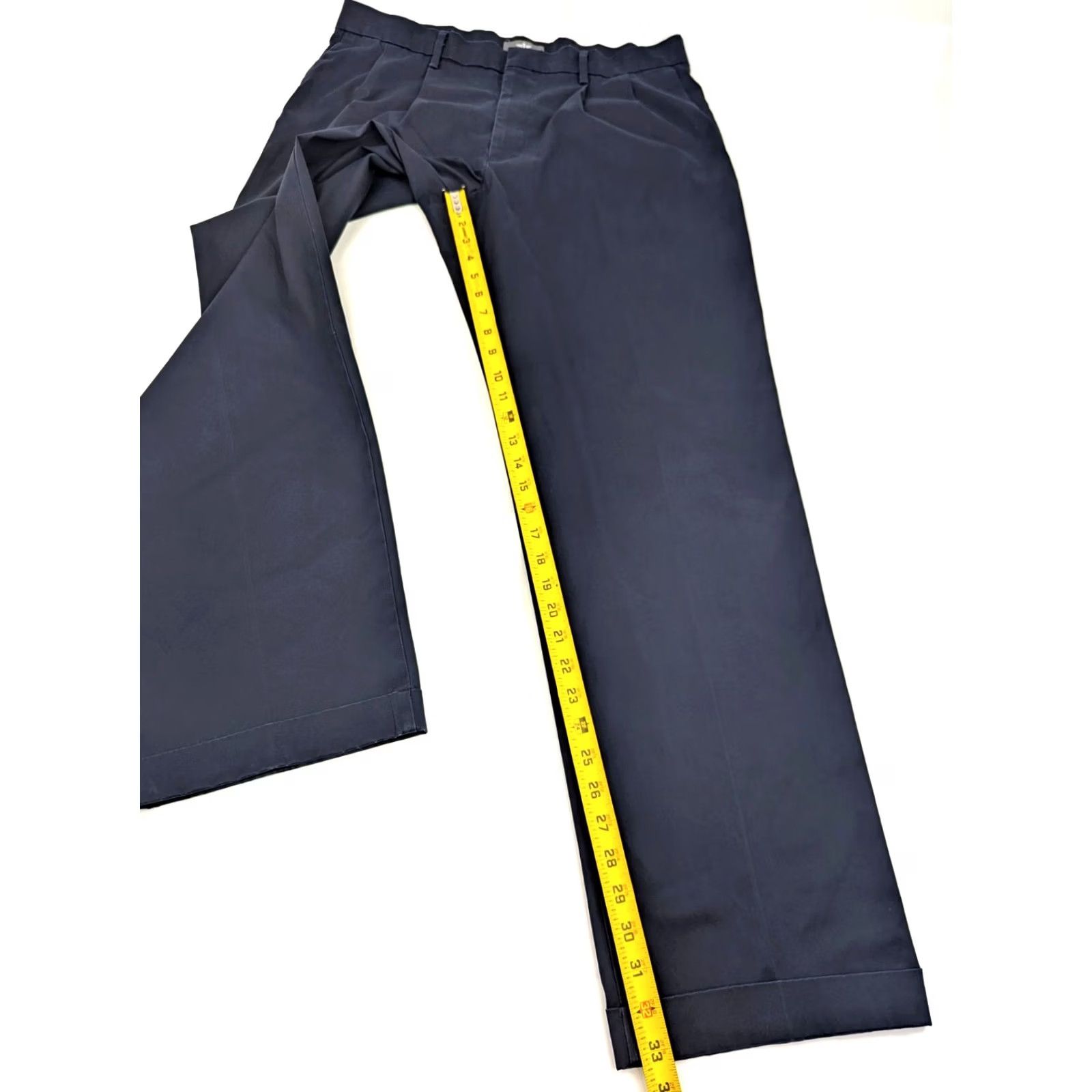 Dockers DOCKERS Classic Fit Khakis Pants 36x34 Blue Mens Straight Leg Jeans/Khakis Style Pants, Regular, Flat Front, Cotton, Vintage No Size US 36 / EU 52 - 3 Thumbnail