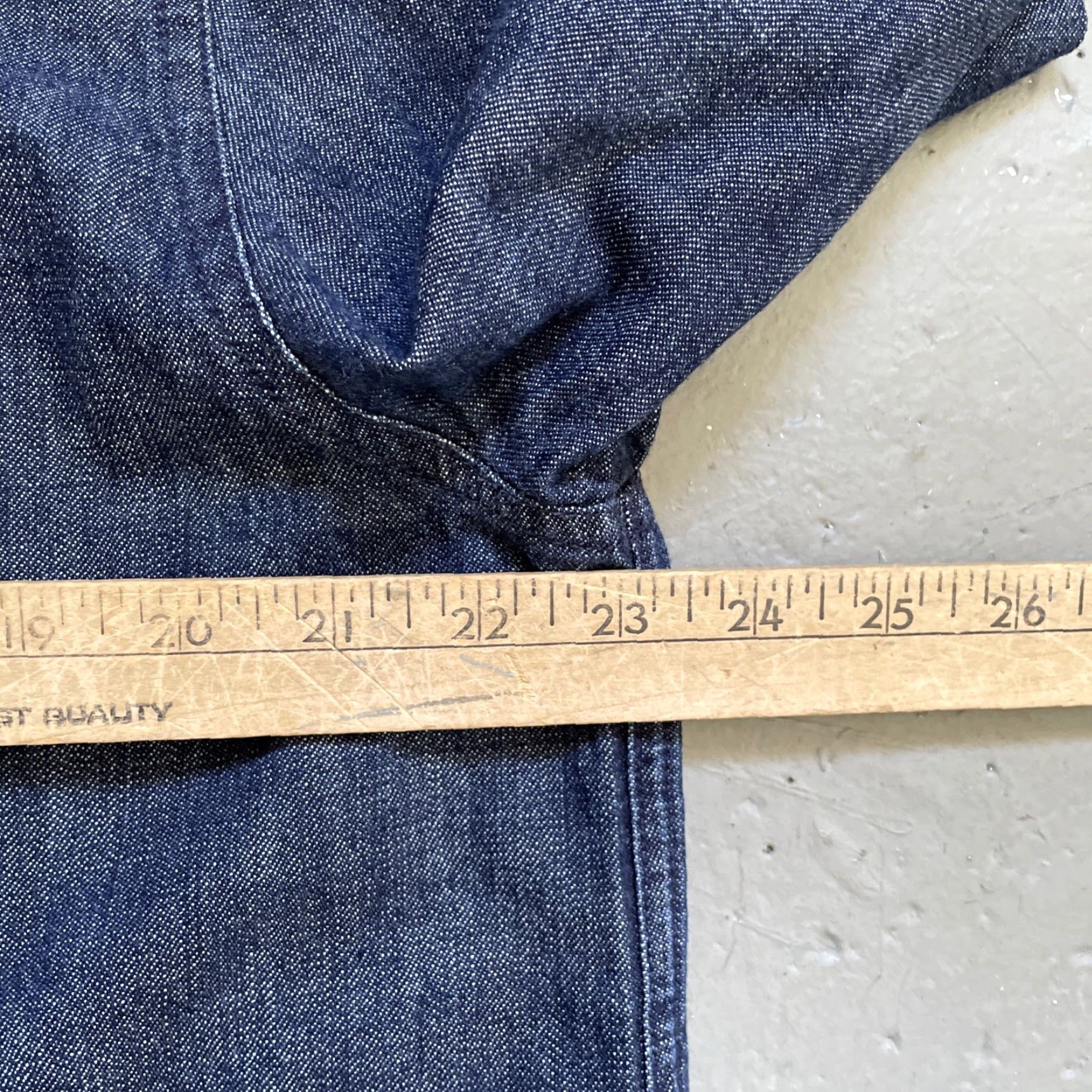 Vintage VINTAGE Freemans Sporting Club Selvedge Denim Chore Jacket Men's XL Blue Workwear Chin Strap Engineer Denim Jacket Size US XL / EU 56 / 4 - 7 Thumbnail