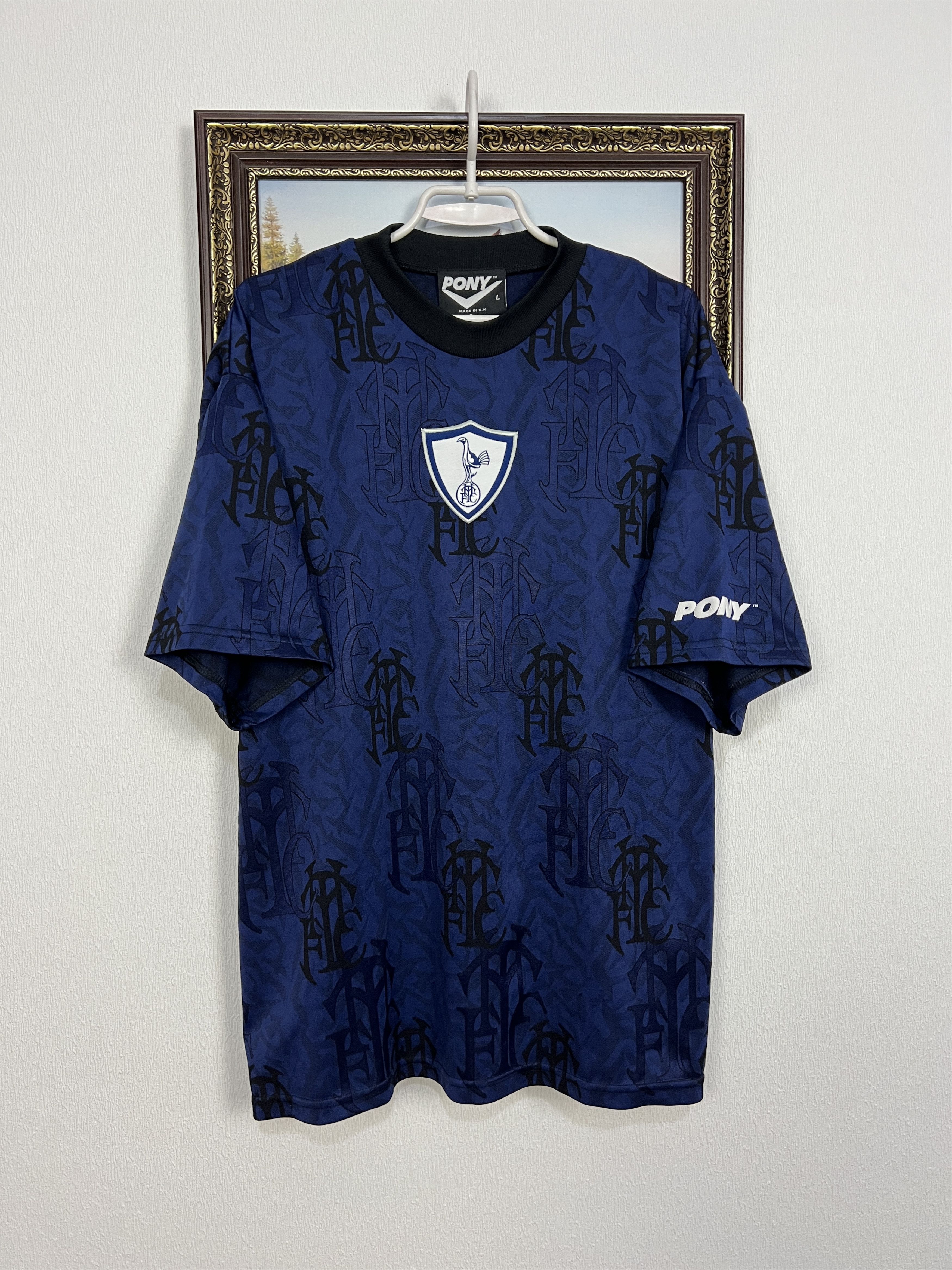 PONY Vintage 90's Tottenham Hotspur Football Train Shirt Jersey Size US L / EU 52-54 / 3 - 1 Thumbnail