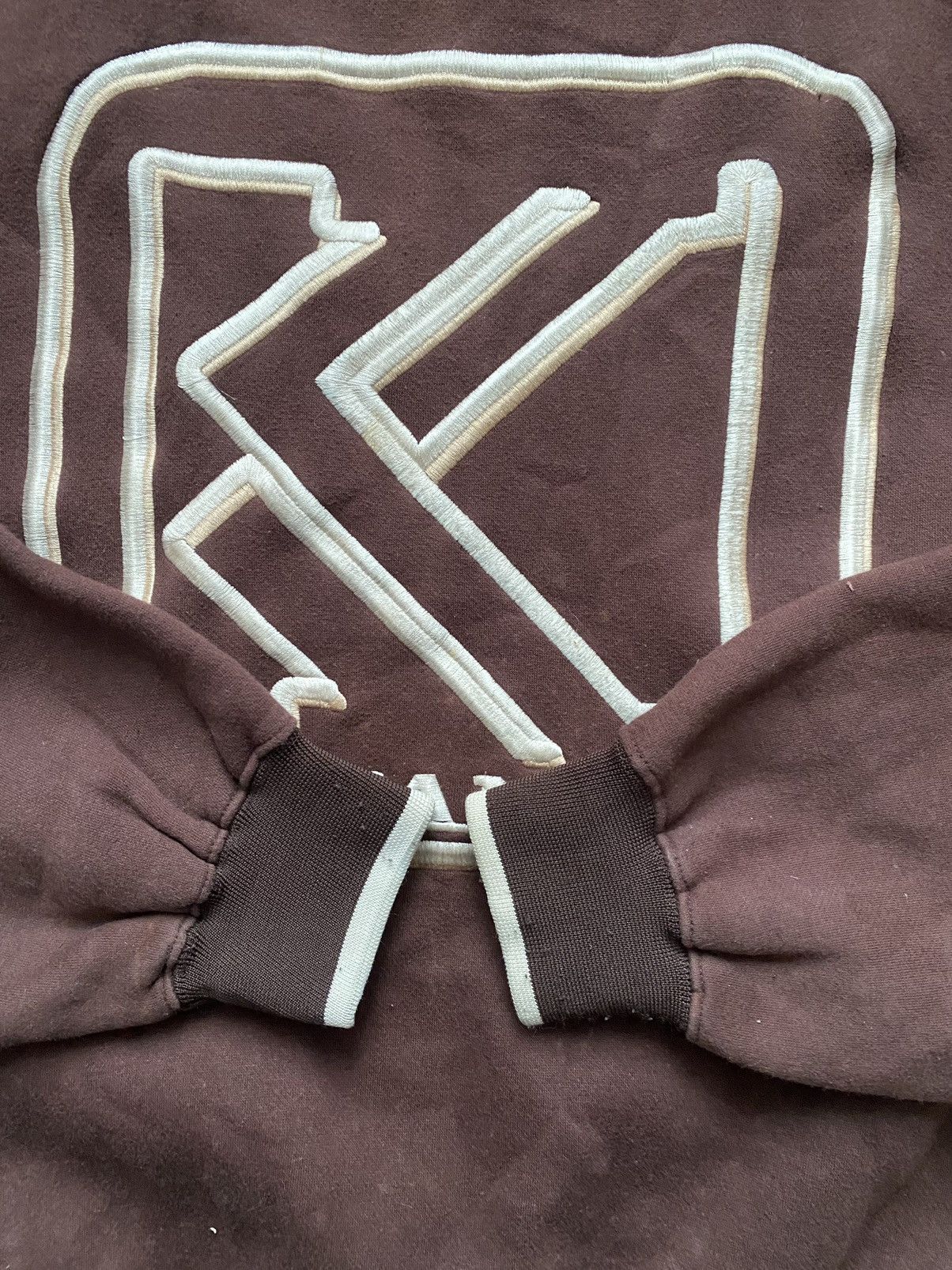 Karl Kani × Vintage Vintage Karl Kani big logo brown sweatshirt 90’s baggy Size US L / EU 52-54 / 3 - 2 Thumbnail