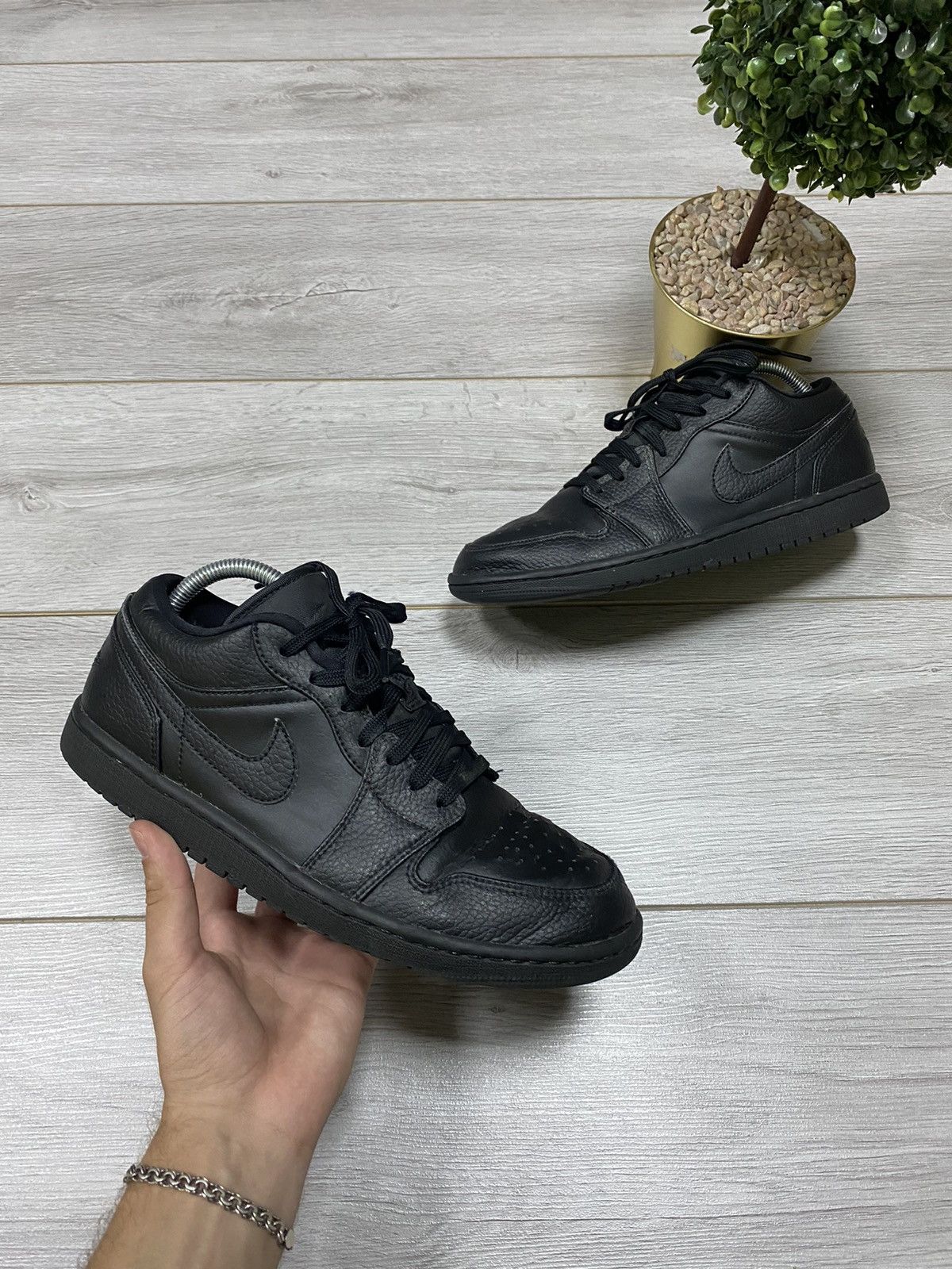 Jordan Brand Nike Jordan low triple black sneakers Size US 8.5 / EU 41-42 - 1 Thumbnail