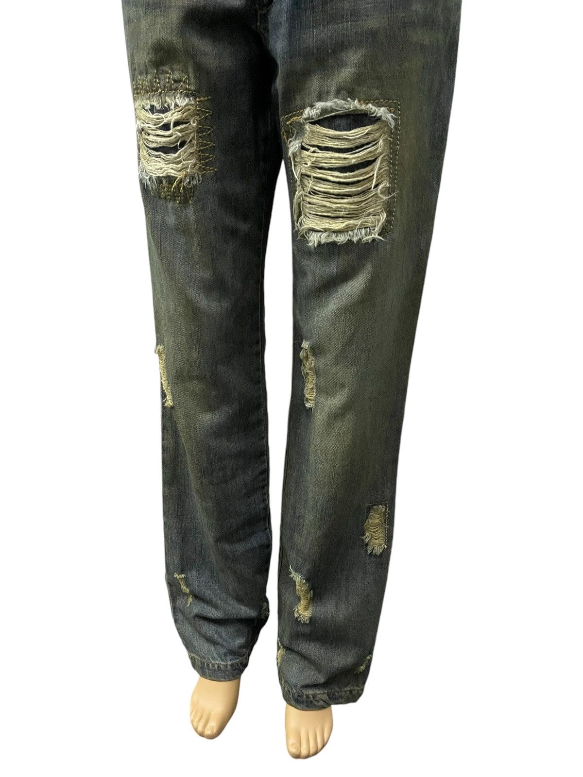 Hysteric Glamour × Japanese Brand × No Future No Future Japanese Punk Mud Wash Distressed Jeans Size US 29 - 5 Thumbnail
