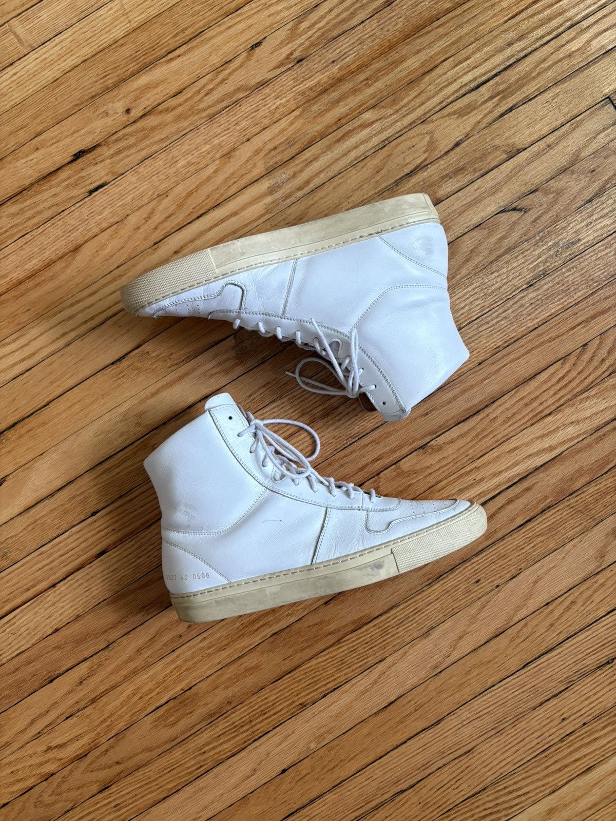 Common Projects Common Projects Vintage Bball High (White) Size US 8 / EU 41 - 1 Thumbnail