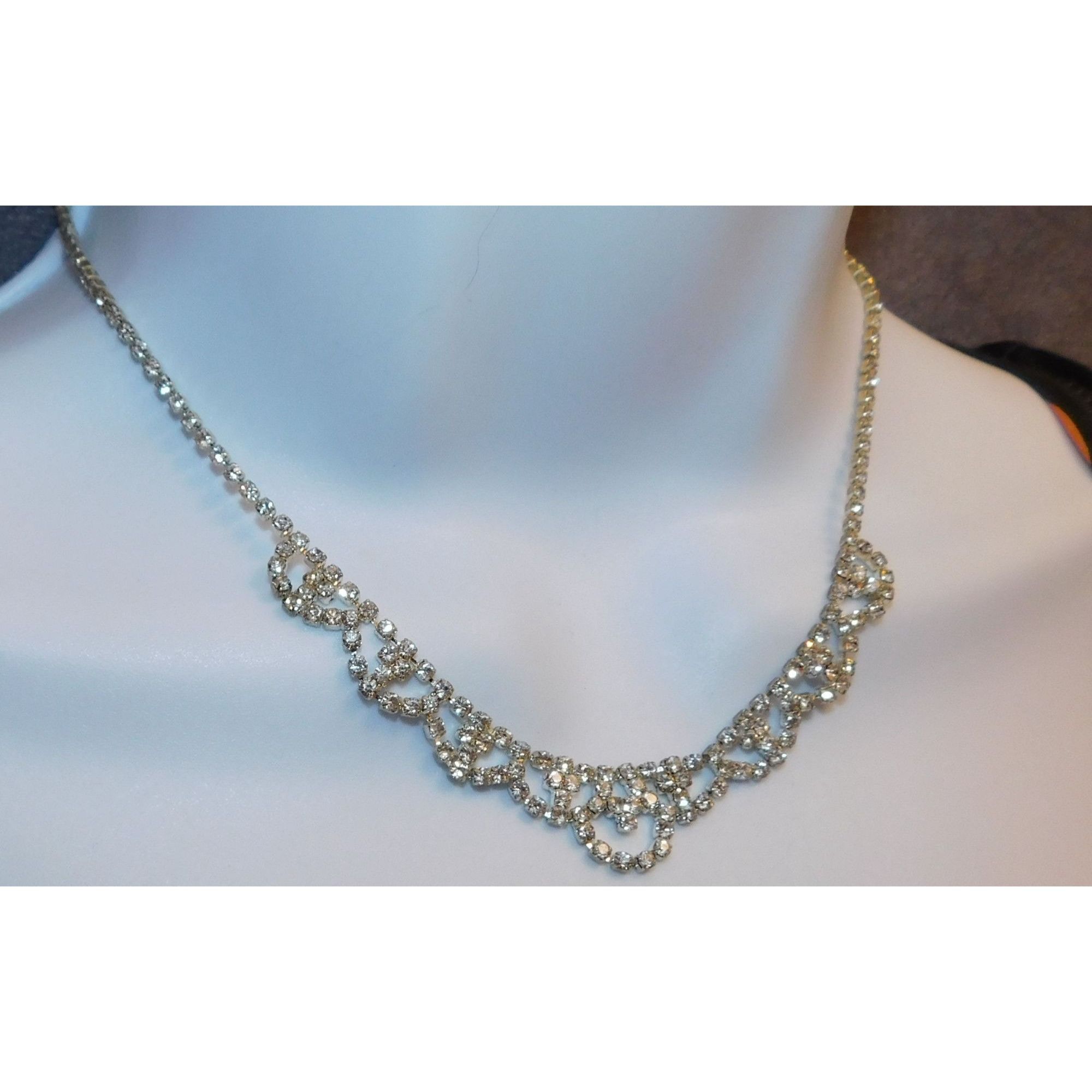 Other Dainty Princess Rhinestone Necklace Size ONE SIZE - 3 Thumbnail