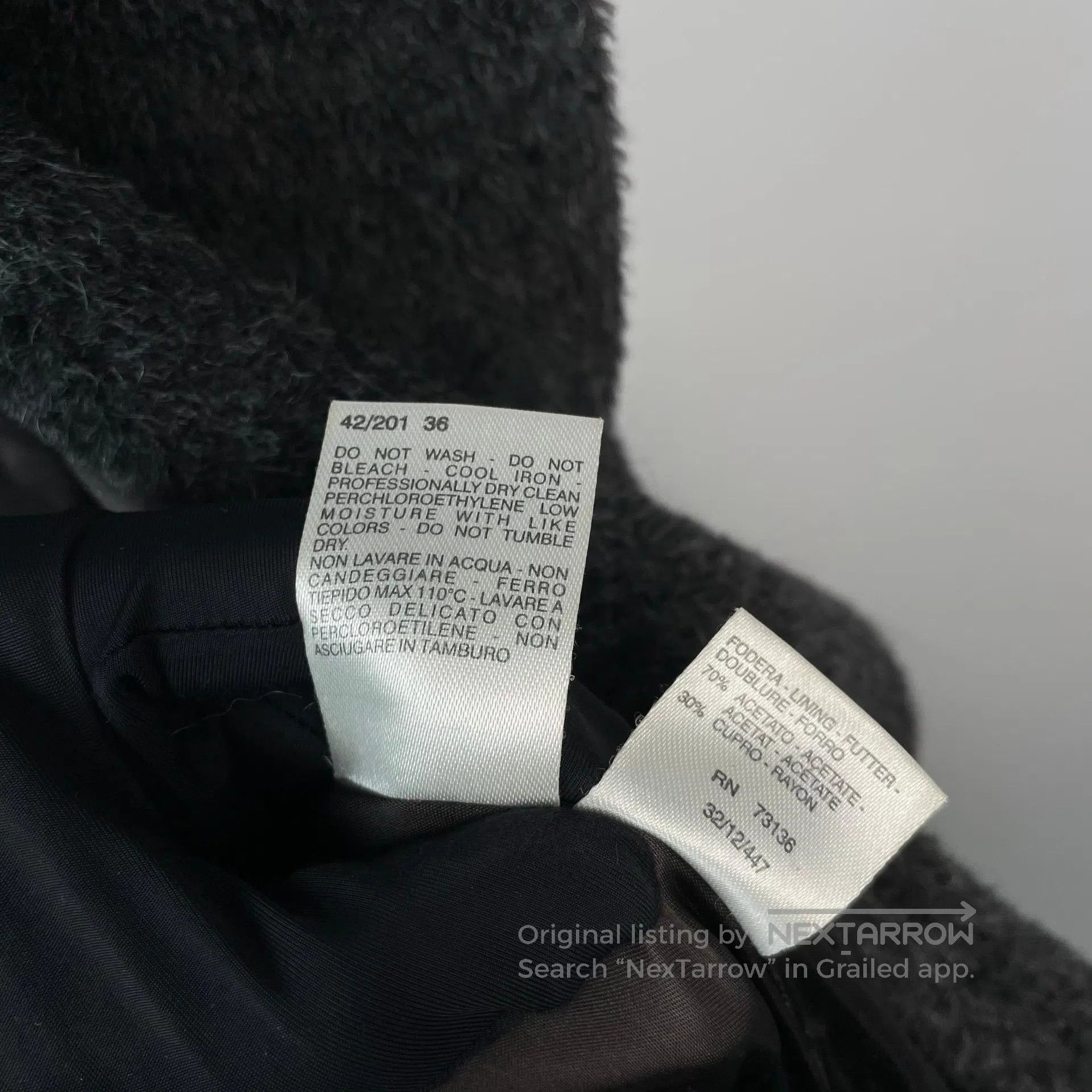 Max Mara Max Mara Dark Gray Lapel Teddy Coat| Size 4XL / US 24-26 - 8 Thumbnail