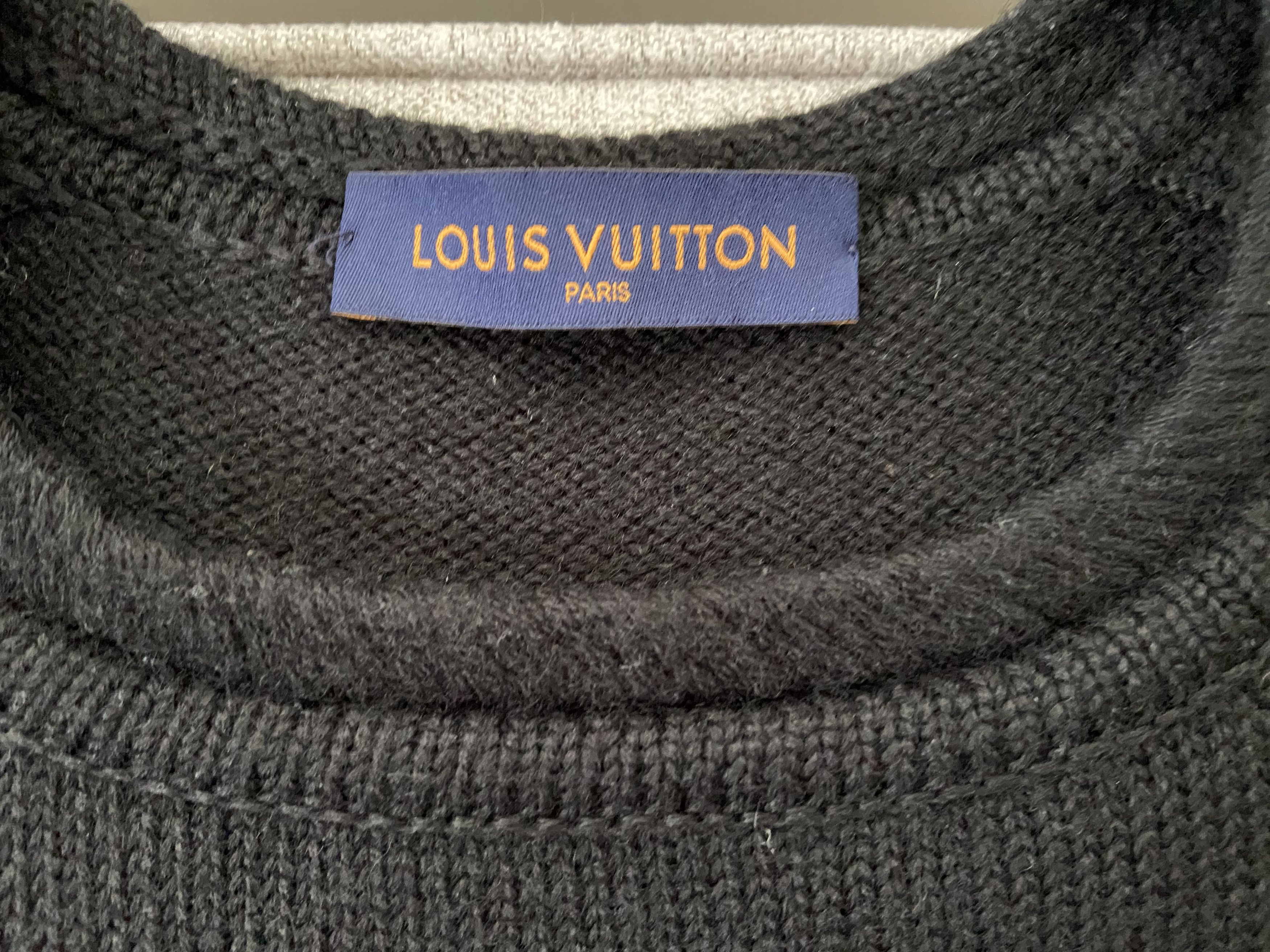 Louis Vuitton LOUIS VUITTON Barcode Wool Black Sweater by Virgil Size US S / EU 44-46 / 1 - 3 Thumbnail