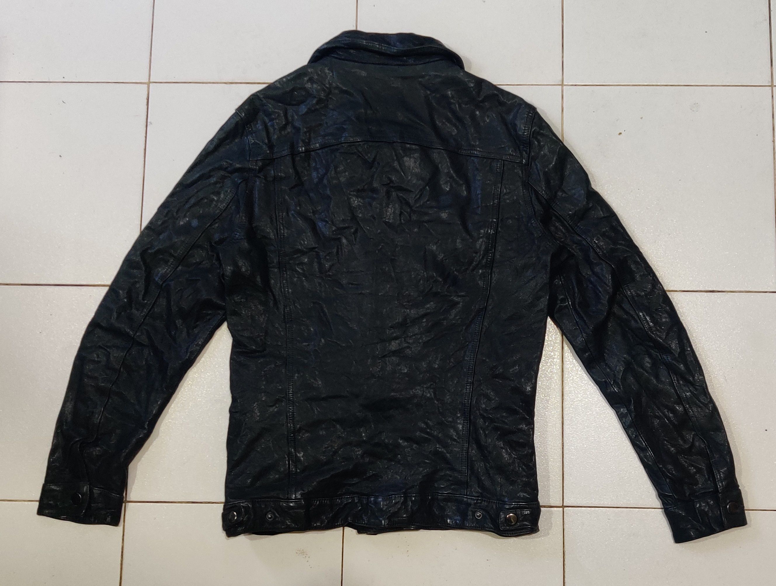 Journal Standard Journal Standard Goatskin Leather Trucker Jacket Size US M / EU 48-50 / 2 - 13 Thumbnail
