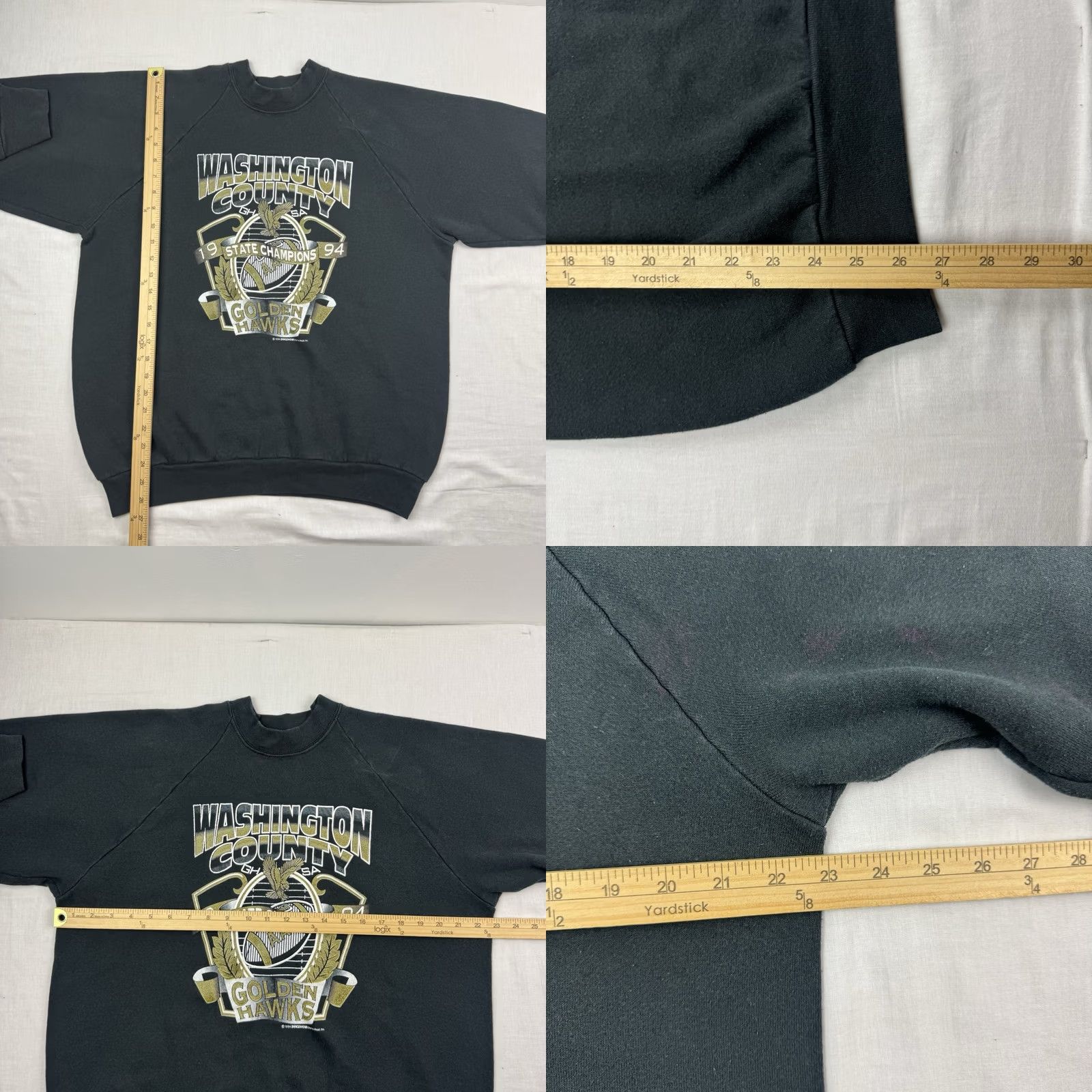 Fruit Of The Loom VINTAGE Washington County 1994 State Champions Sweatshirt Adult XL Football Size US XL / EU 56 / 4 - 9 Thumbnail