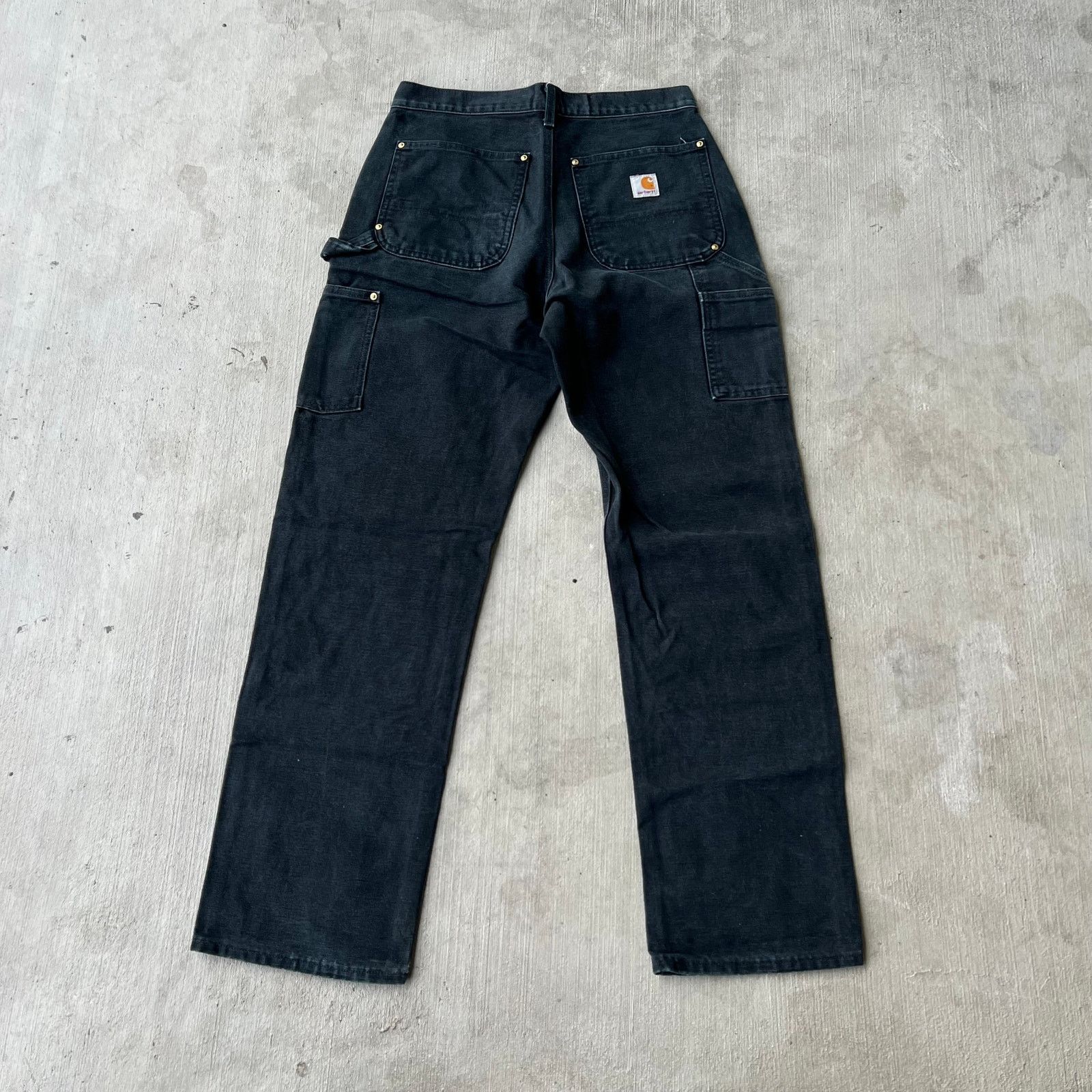 Carhartt × Vintage Carhartt black double knee work wear carpenter pants Size US 31 - 4 Thumbnail