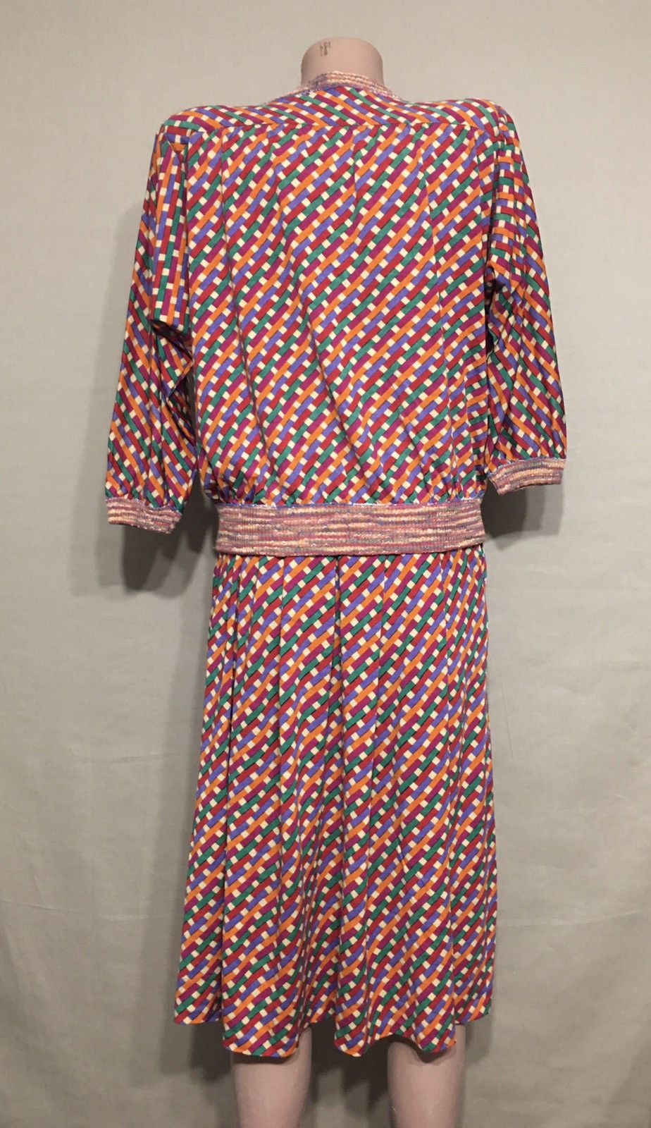 Missoni × Vintage MISSONI Vintage 1970s Wool Rare 2 Pieces Skirt Suit Sz M Size 28" / US 6 / IT 42 - 2 Thumbnail
