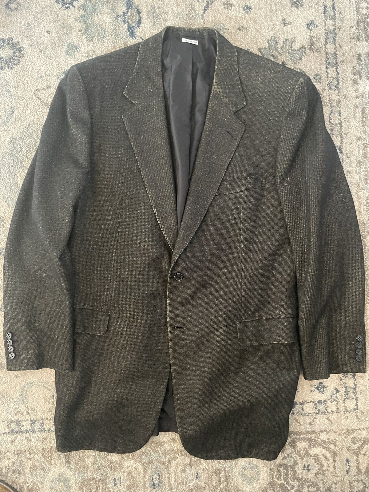 Brioni Cashmere & Silk Traiano Hopsack Jacket Size 46L - 2 Thumbnail
