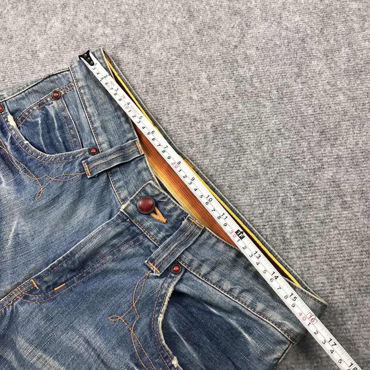 Edwin × Japanese Brand BLUE TRIP EDWIN 503 BOOTCUT FLARE JEANS DENIM PANTS 132 Size US 30 / EU 46 - 15 Thumbnail