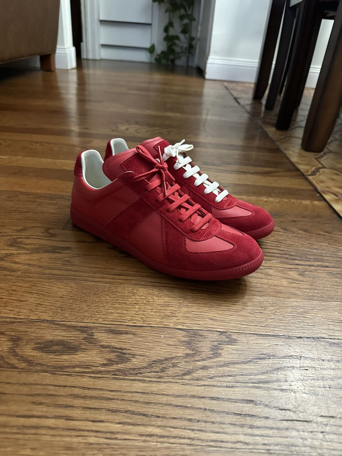 Maison margiela sneakers red best sale