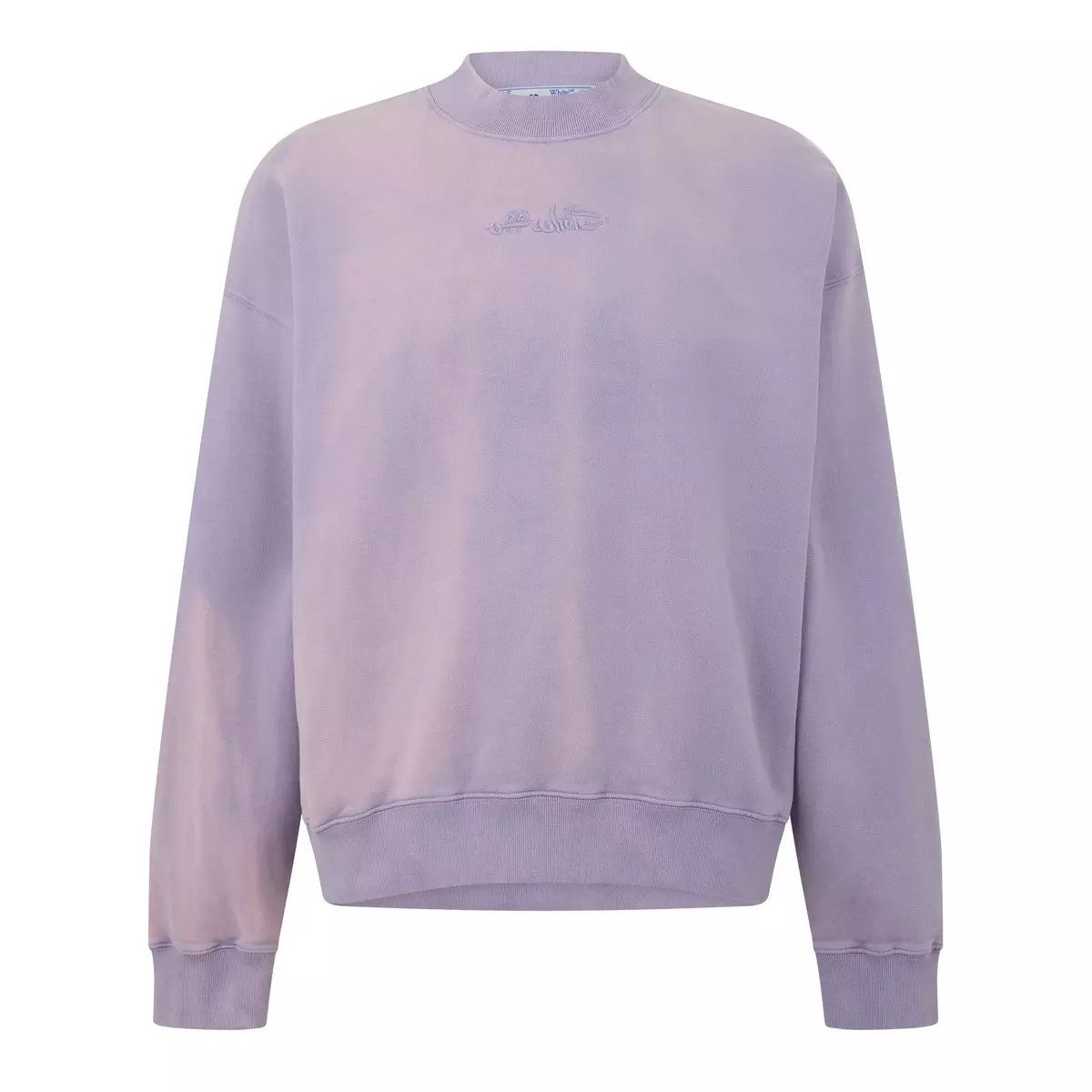 Off-White o1y0325 Logo Crewneck Sweatshirt in Lilac Size US M / EU 48-50 / 2 - 1 Thumbnail