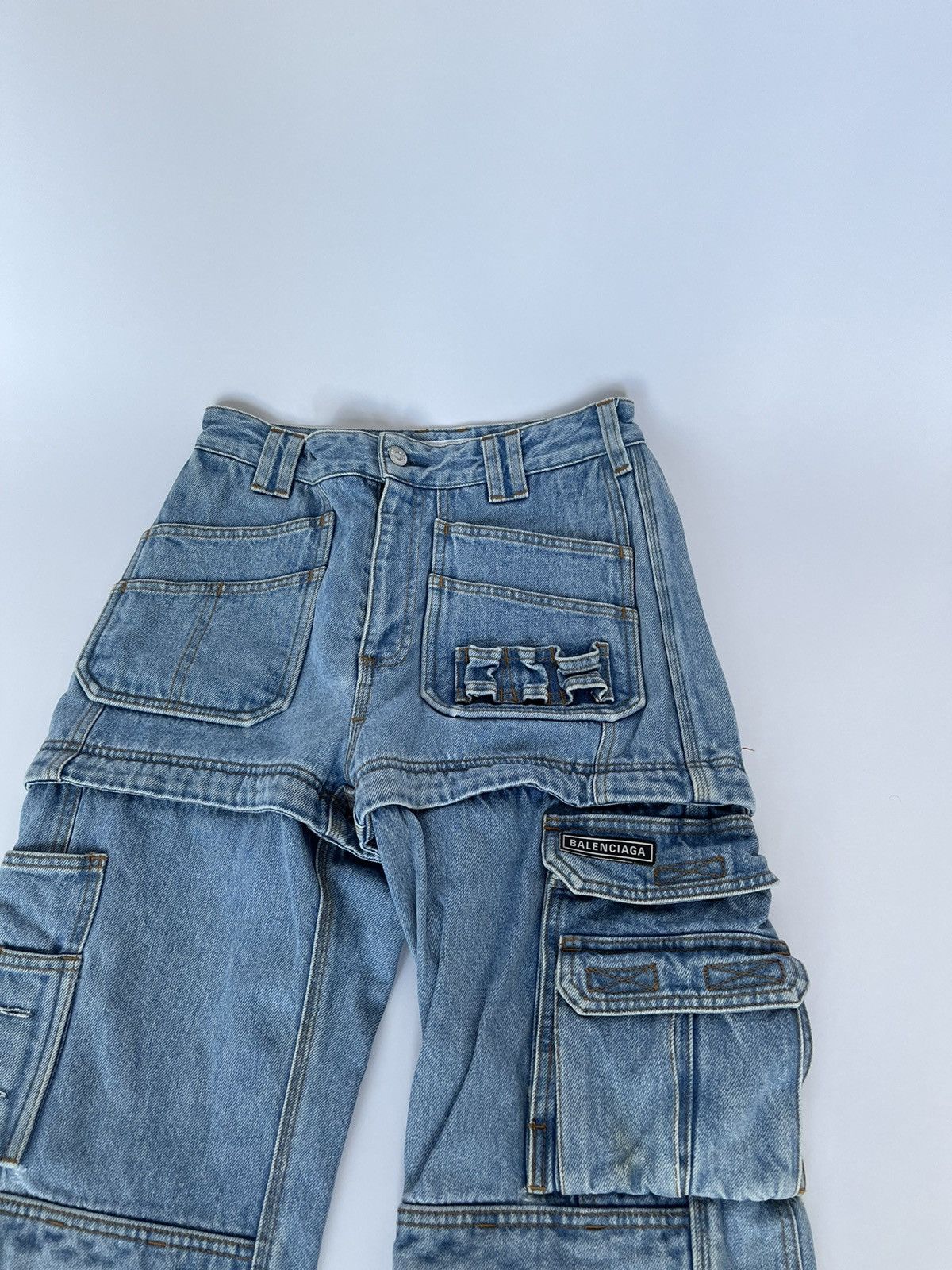 Balenciaga Balenciaga SS18 Convertible Cargo Denim Size US 26 / EU 42 - 2 Thumbnail