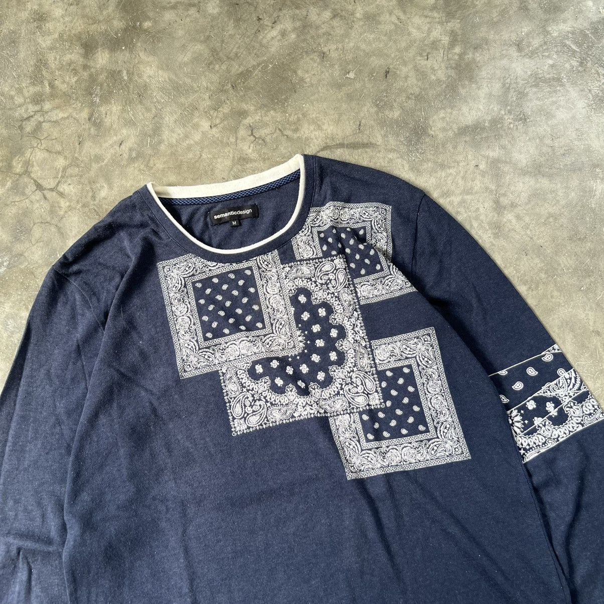 semanticdesign 2000s Semanticdesign Visvim Style Paisley Long Sleeve Shirt Size US M / EU 48-50 / 2 - 2 Thumbnail