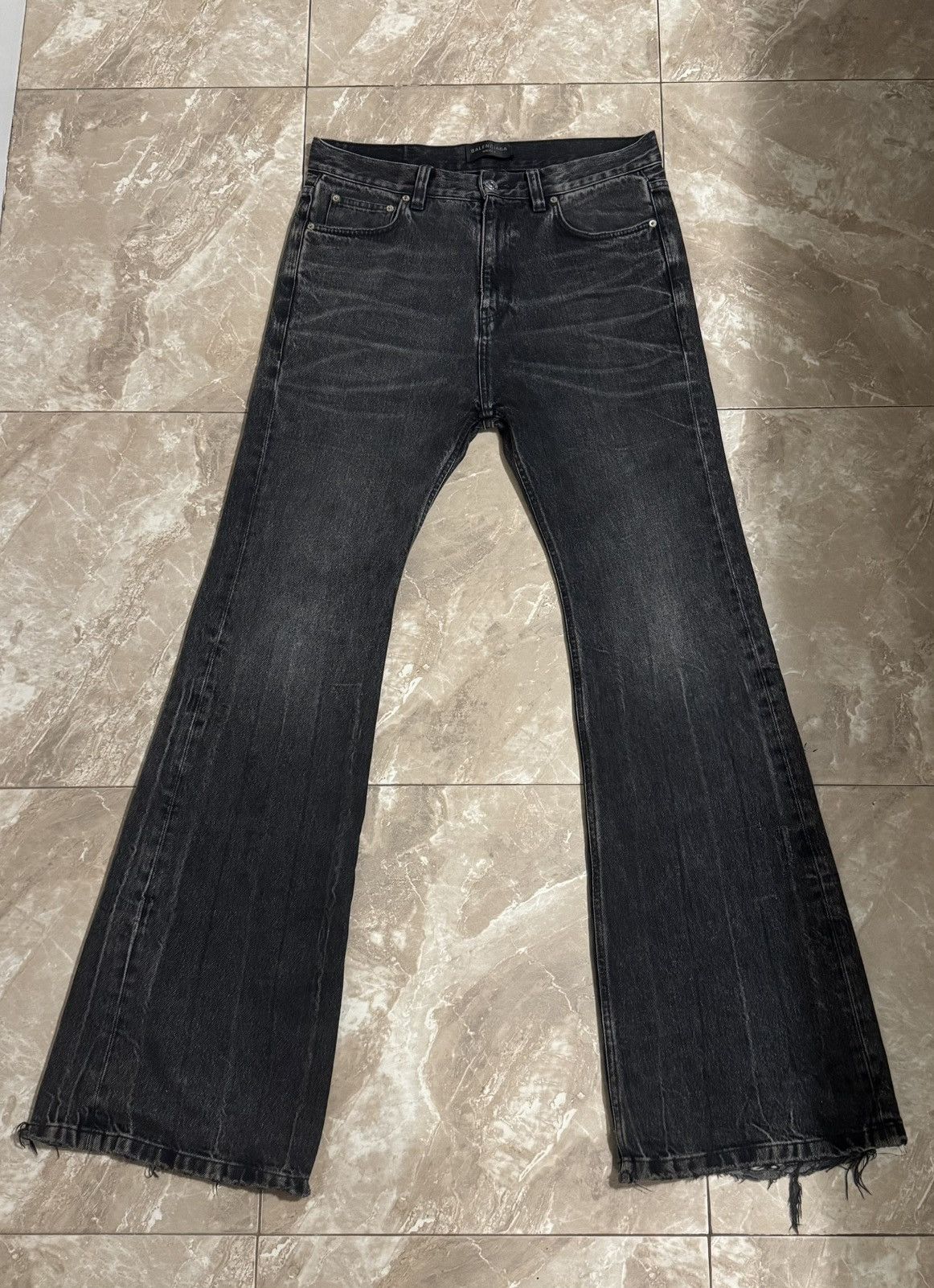Balenciaga *Sz. XXS* Balenciaga Lost Tape Flared Denim Grey | Grailed