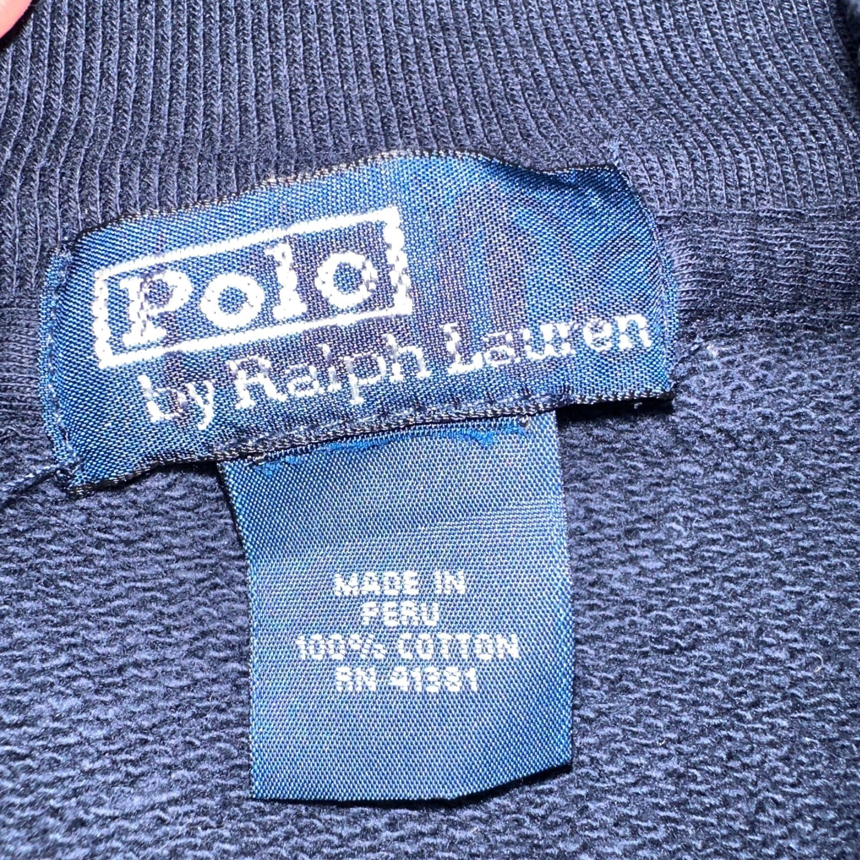 Ralph Lauren Polo Ralph Lauren Sweater Men M Blue Cotton Long Sleeve Mock Neck 1/4 Zip Pullover Vintage: No Size US M / EU 48-50 / 2 - 4 Thumbnail