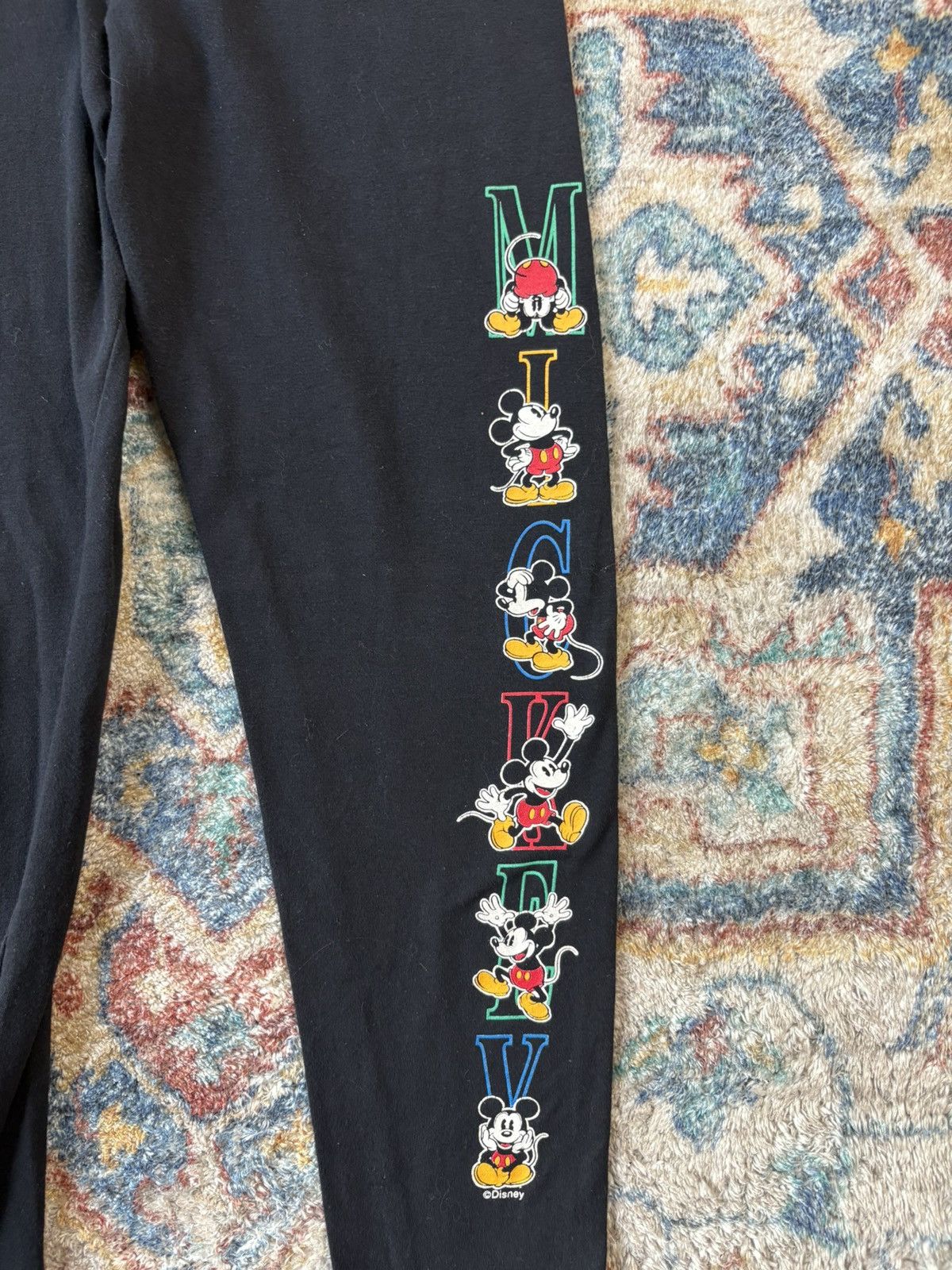 Disney Vintage Disney Mickey Mouse Spellout Leggings Size 24 Size 24" / US 00 / IT 34 - 5 Thumbnail